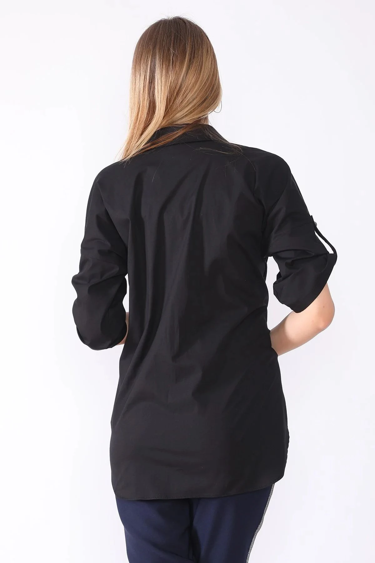Kadın Siyah Spor Gömlek