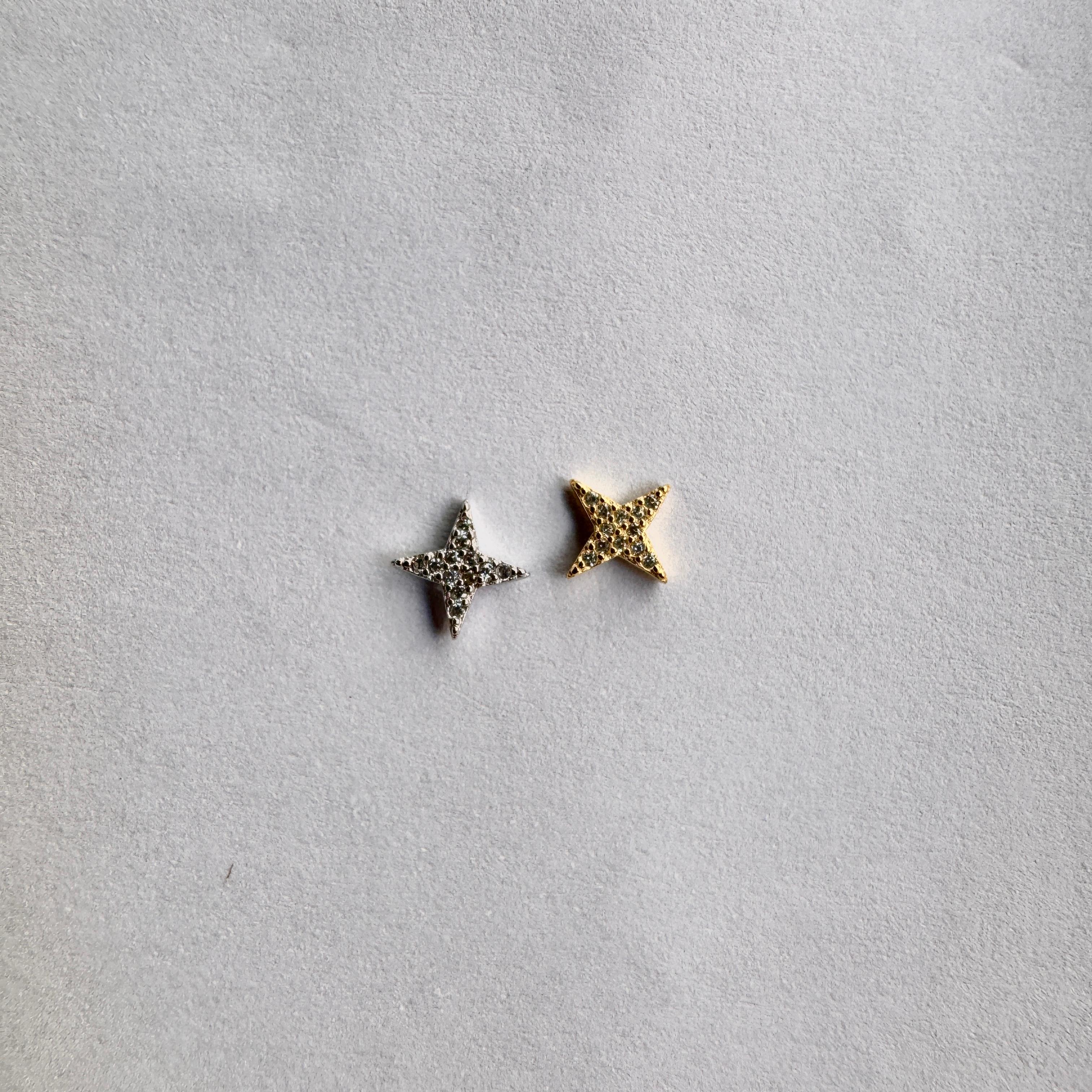 Four Corner Star Stud Earring