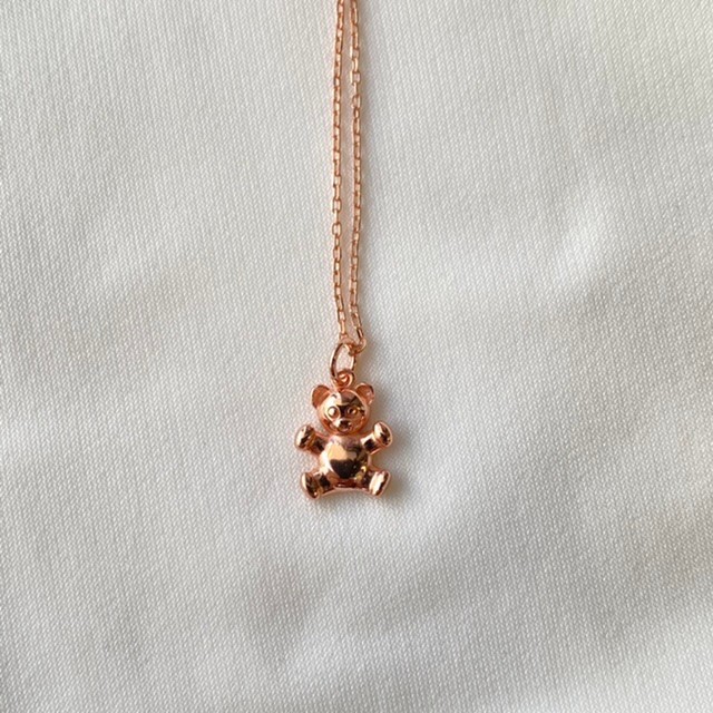 Teddy Bear Kolye Rose Gold