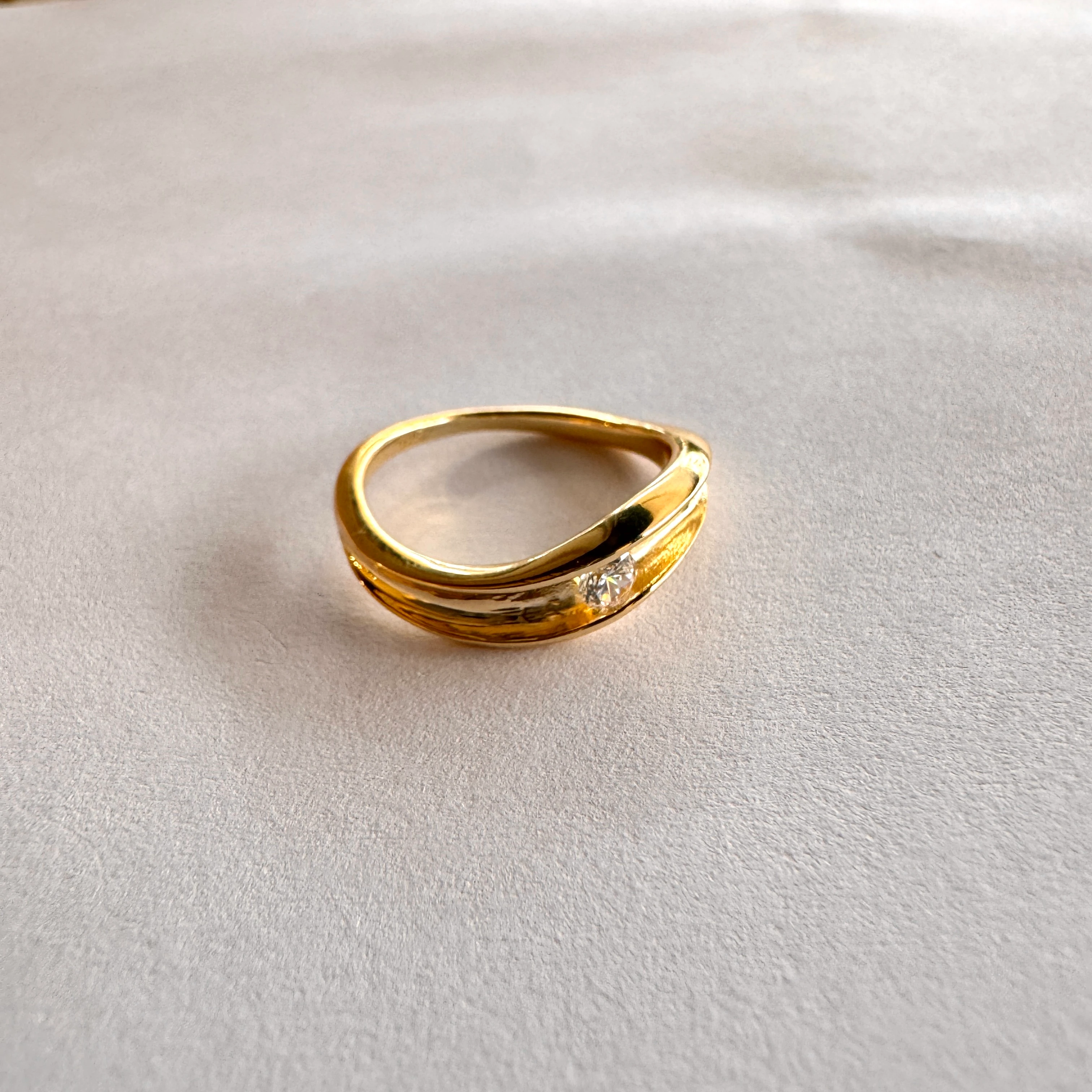 Dalga Form Yüzük 3 Gold