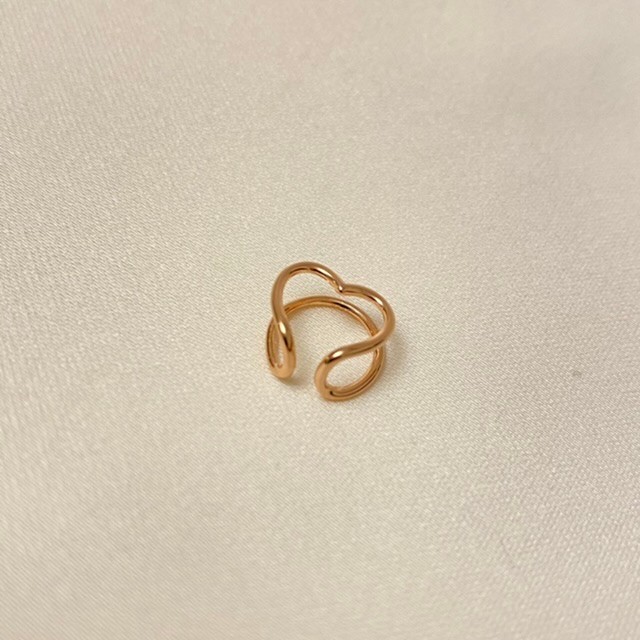 Kalp Earcuff Rose Gold