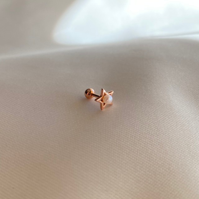 Yıldız İnci piercing Rose 0,6 mm