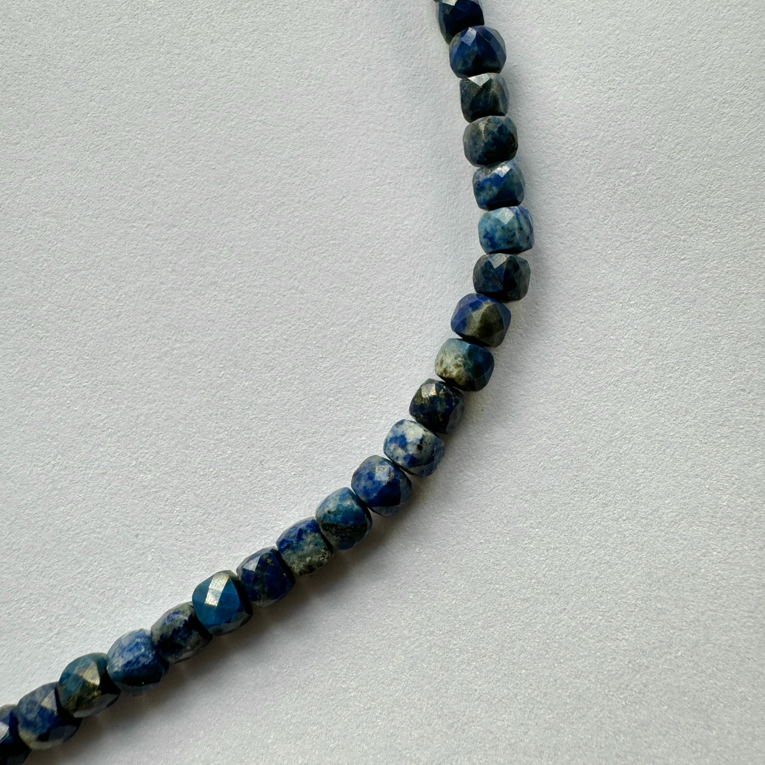 Faceted Lapis Necklace