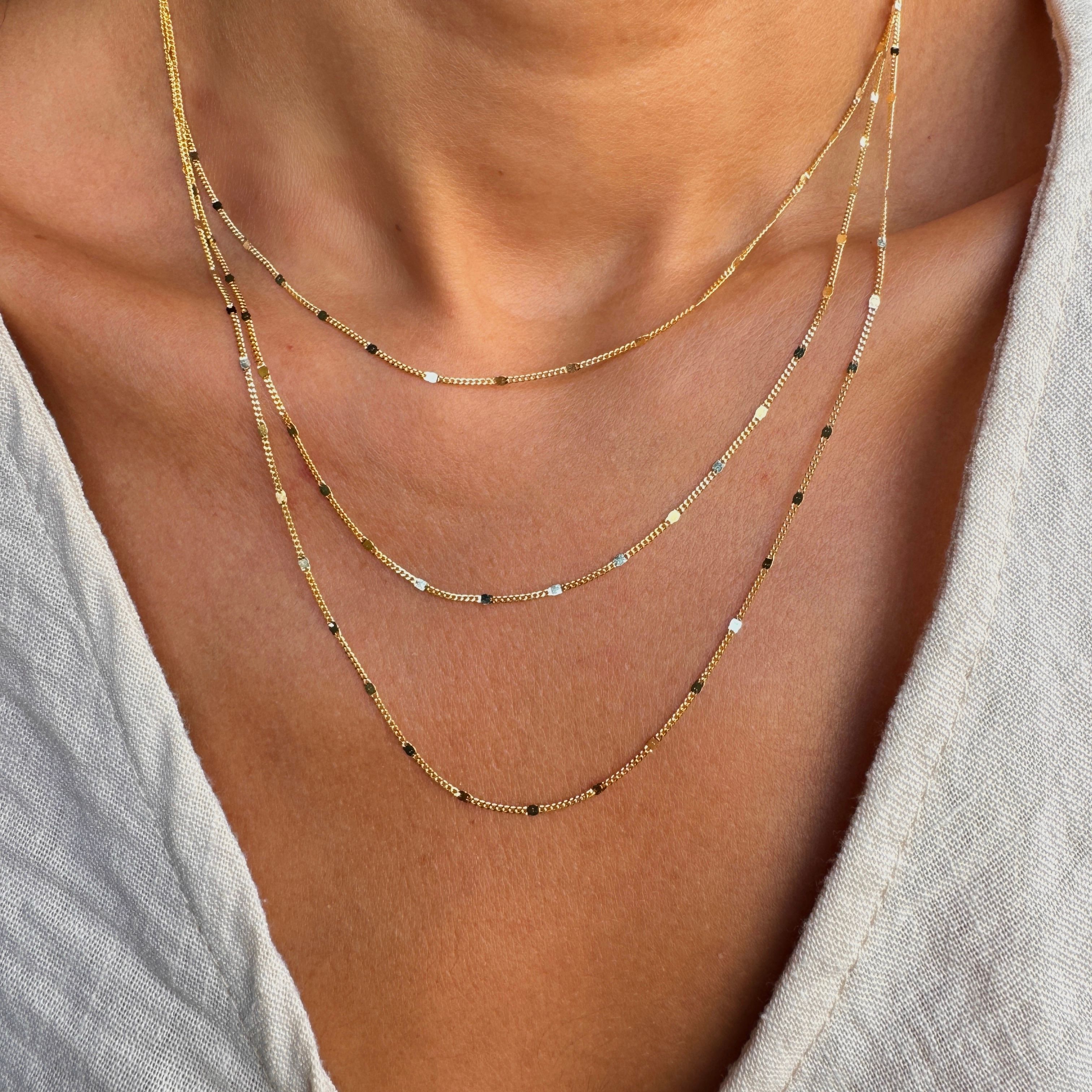 Triple Italian Chain Necklace