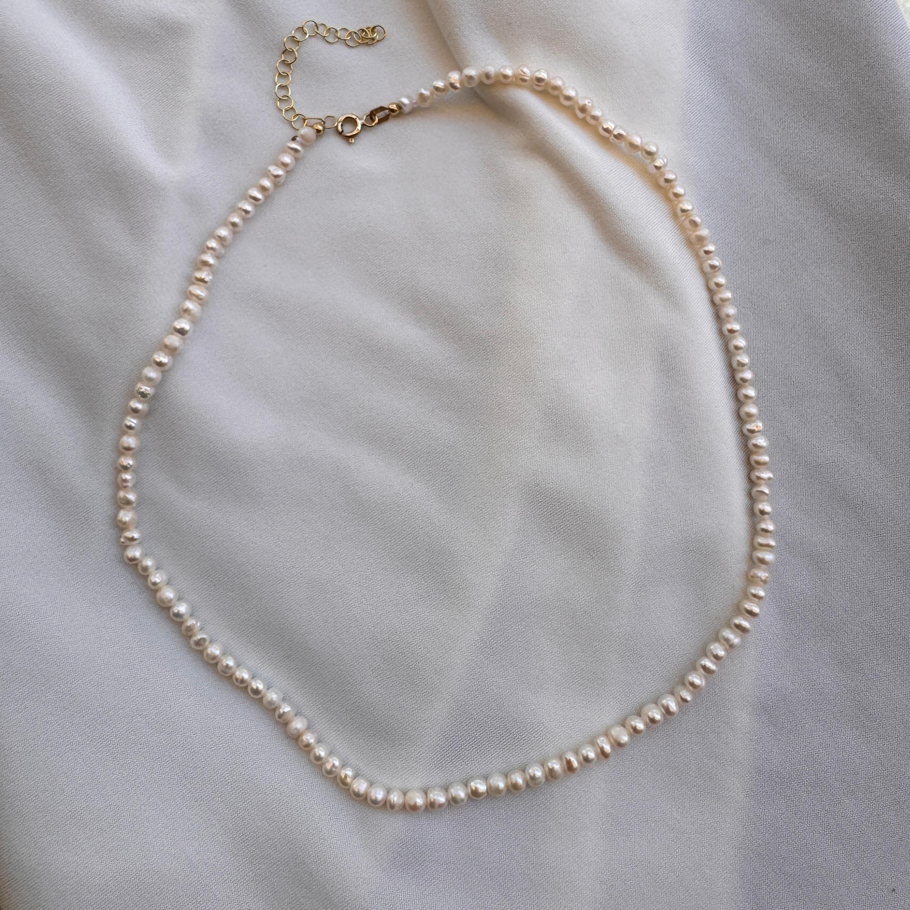 Sand Pearl Necklace 3.2 mm