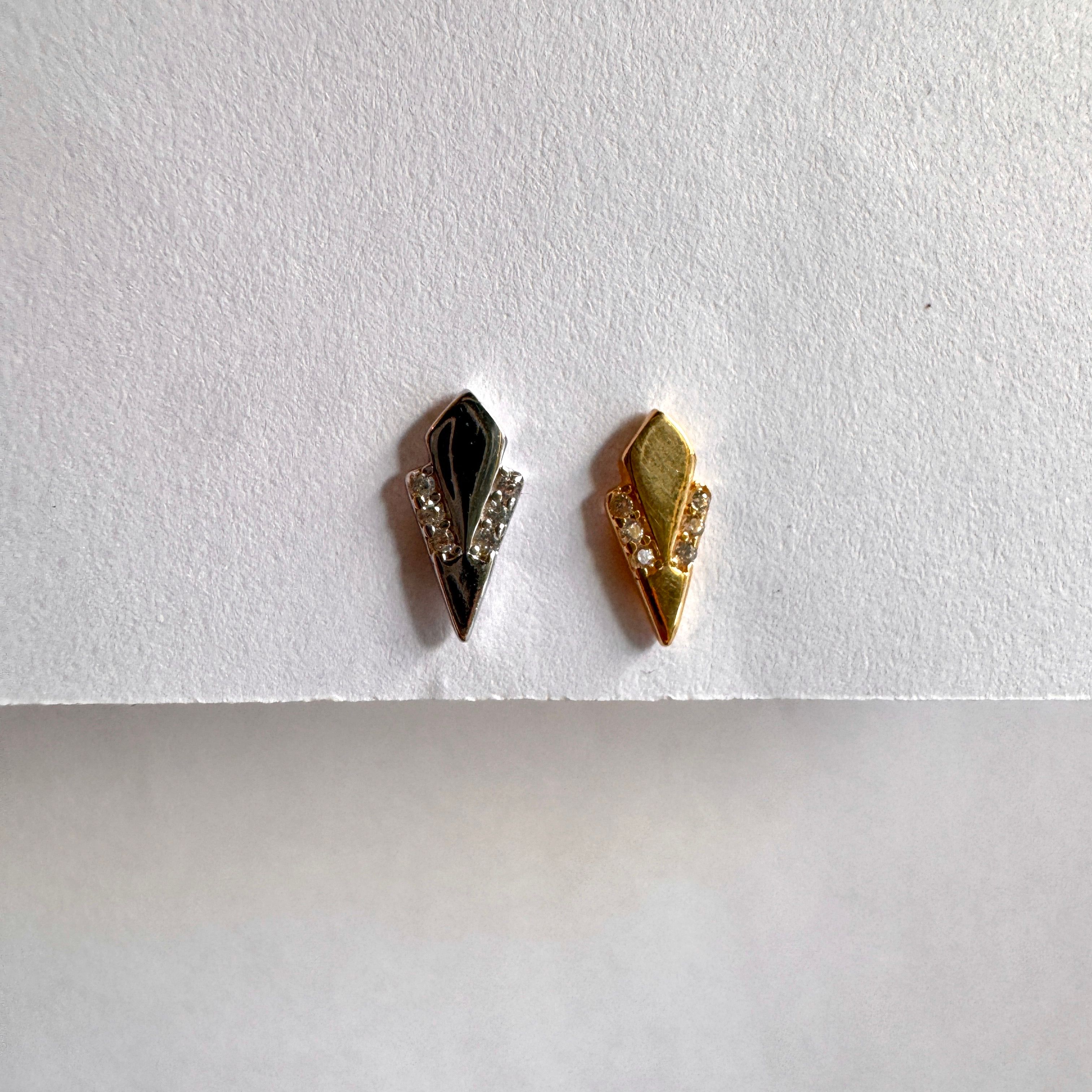 Tasarım Arrow Stud Küpe-Tek