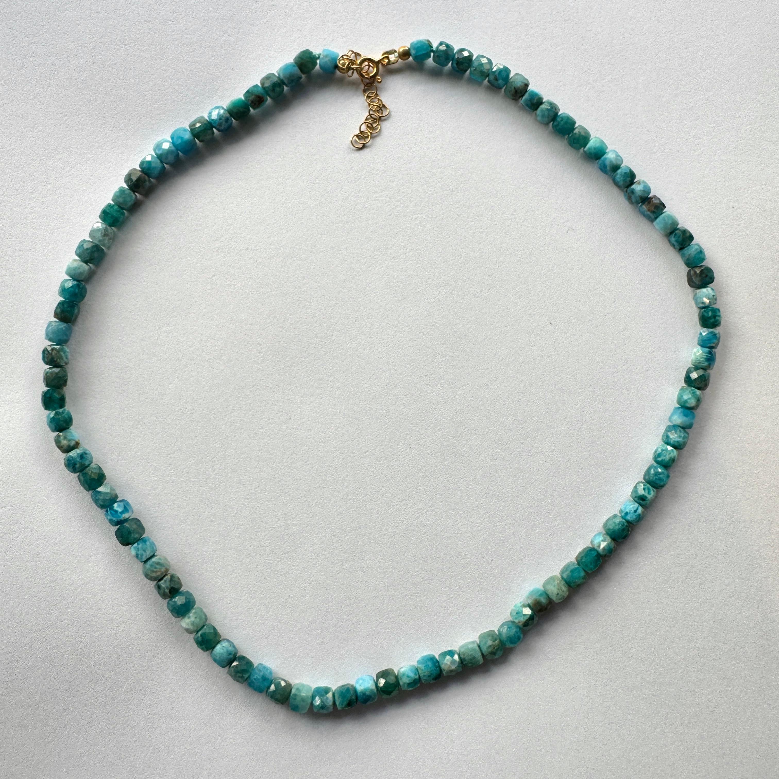 Faceted Apatite Necklace