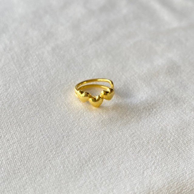 Mini Kalp Earcuff Gold