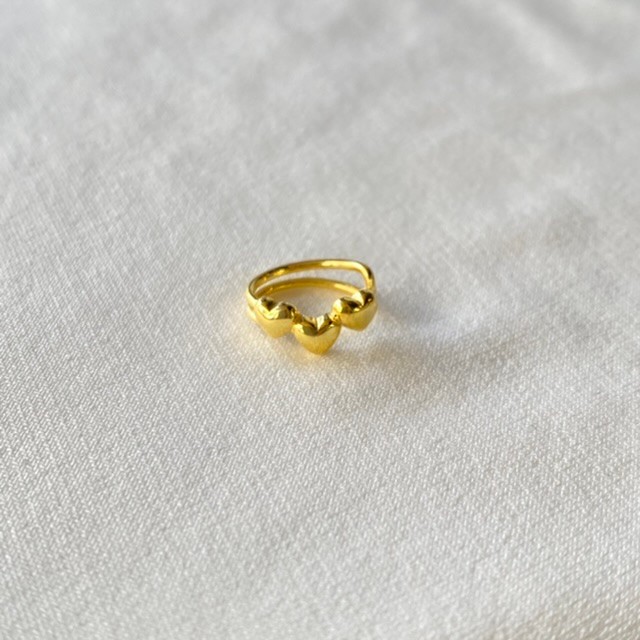  Mini Heart Earcuff Gold