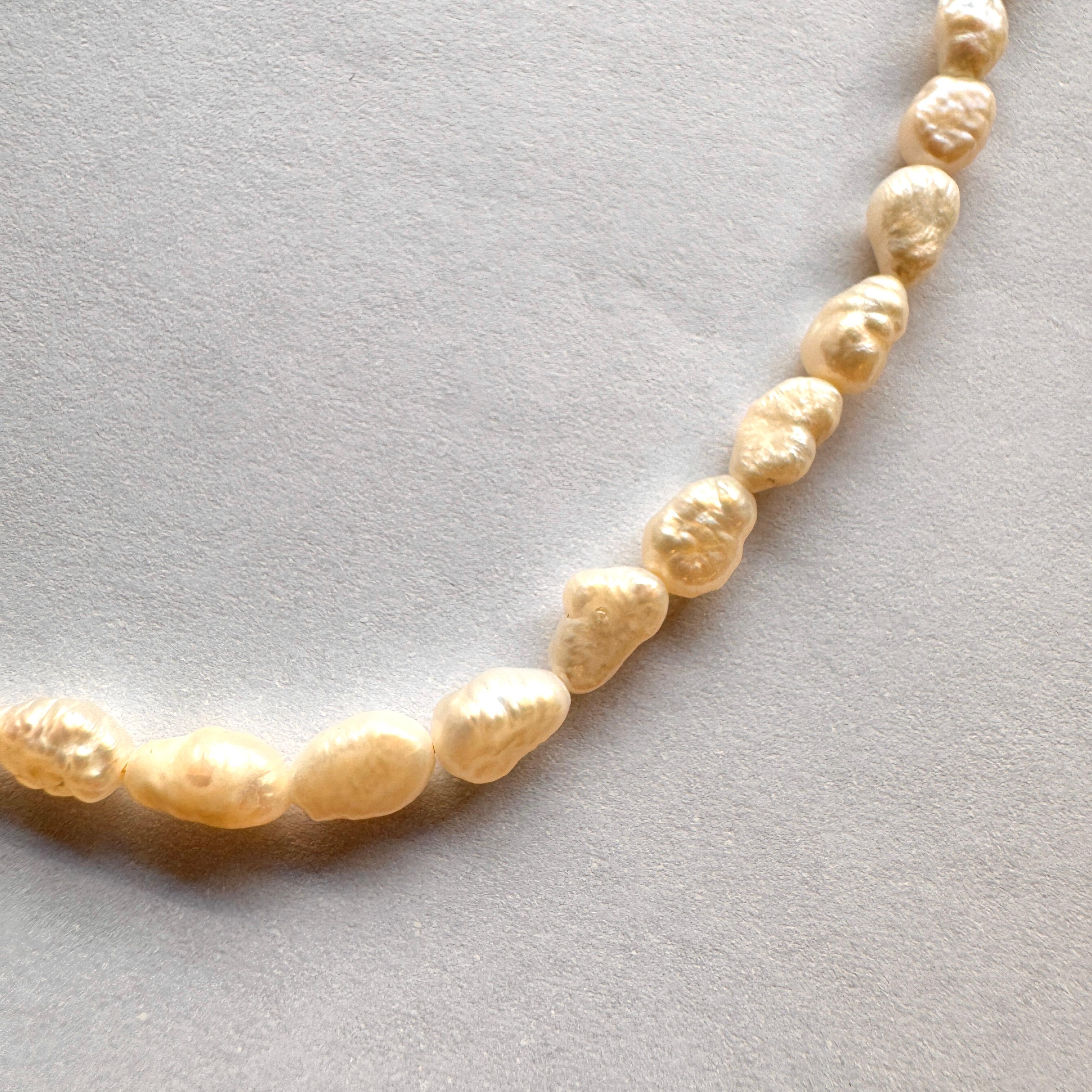 Aura Barok İnci Choker Kolye Gold