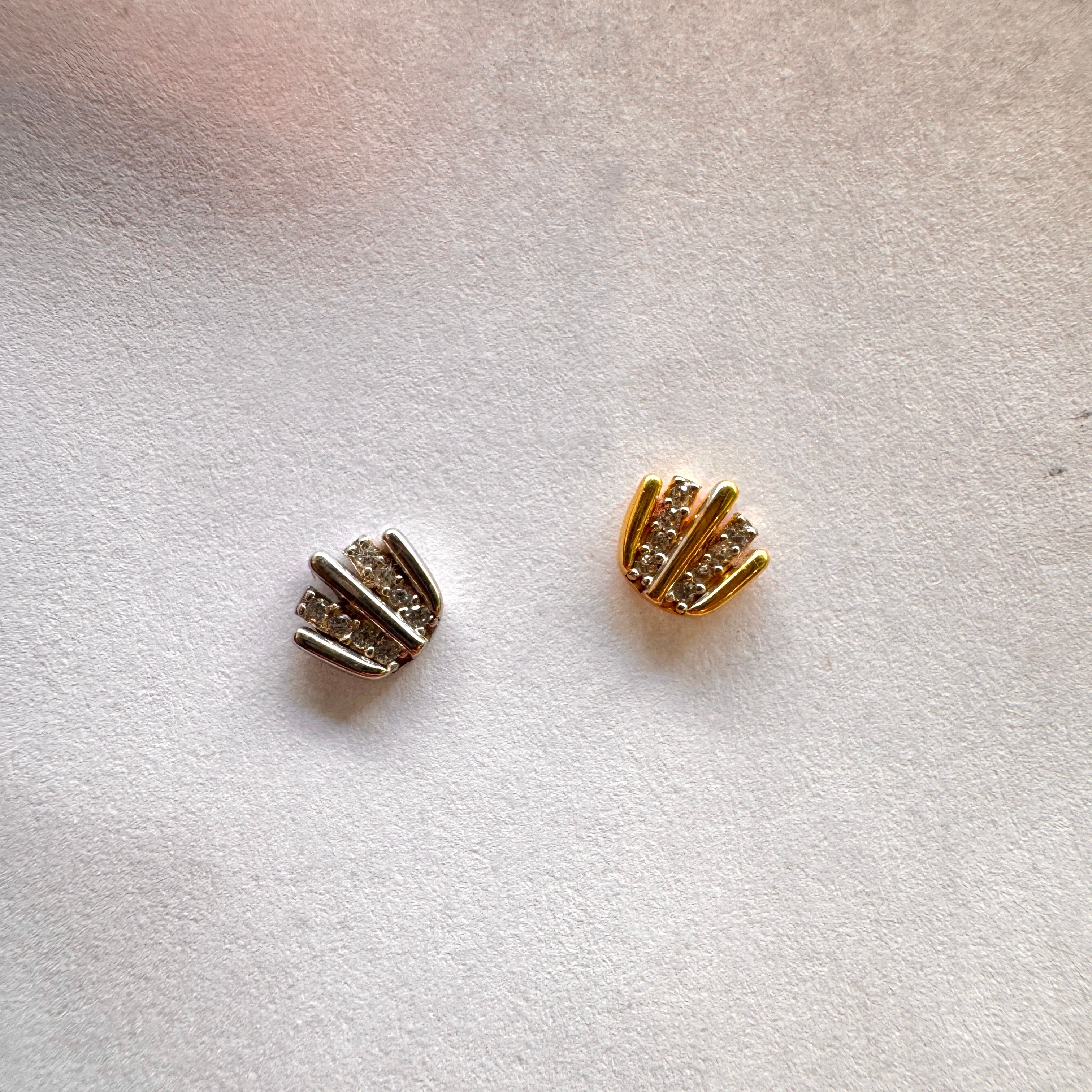 Crown Stud Küpe-Tek