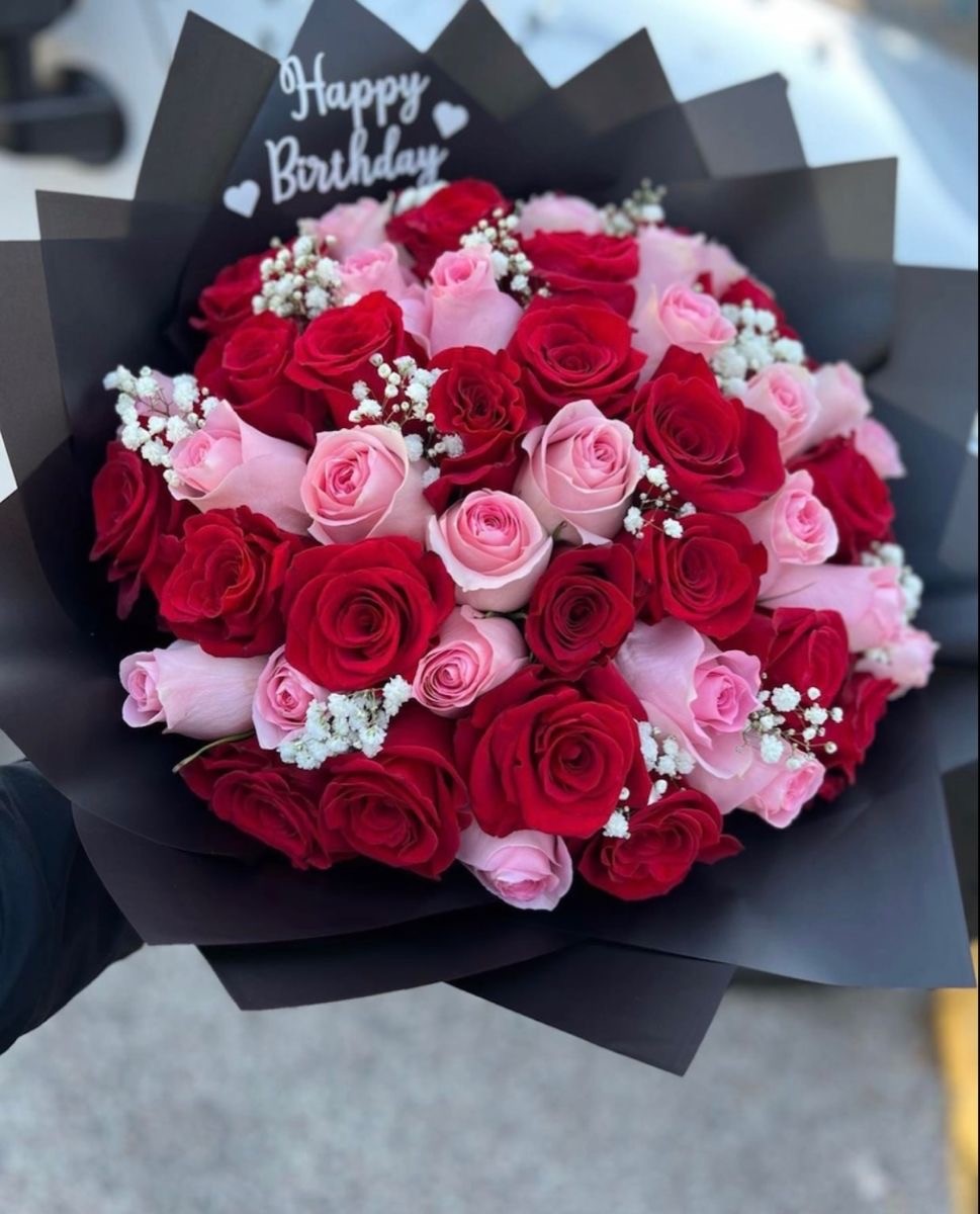51’li Pembe & Kırmızı Gül Buketi