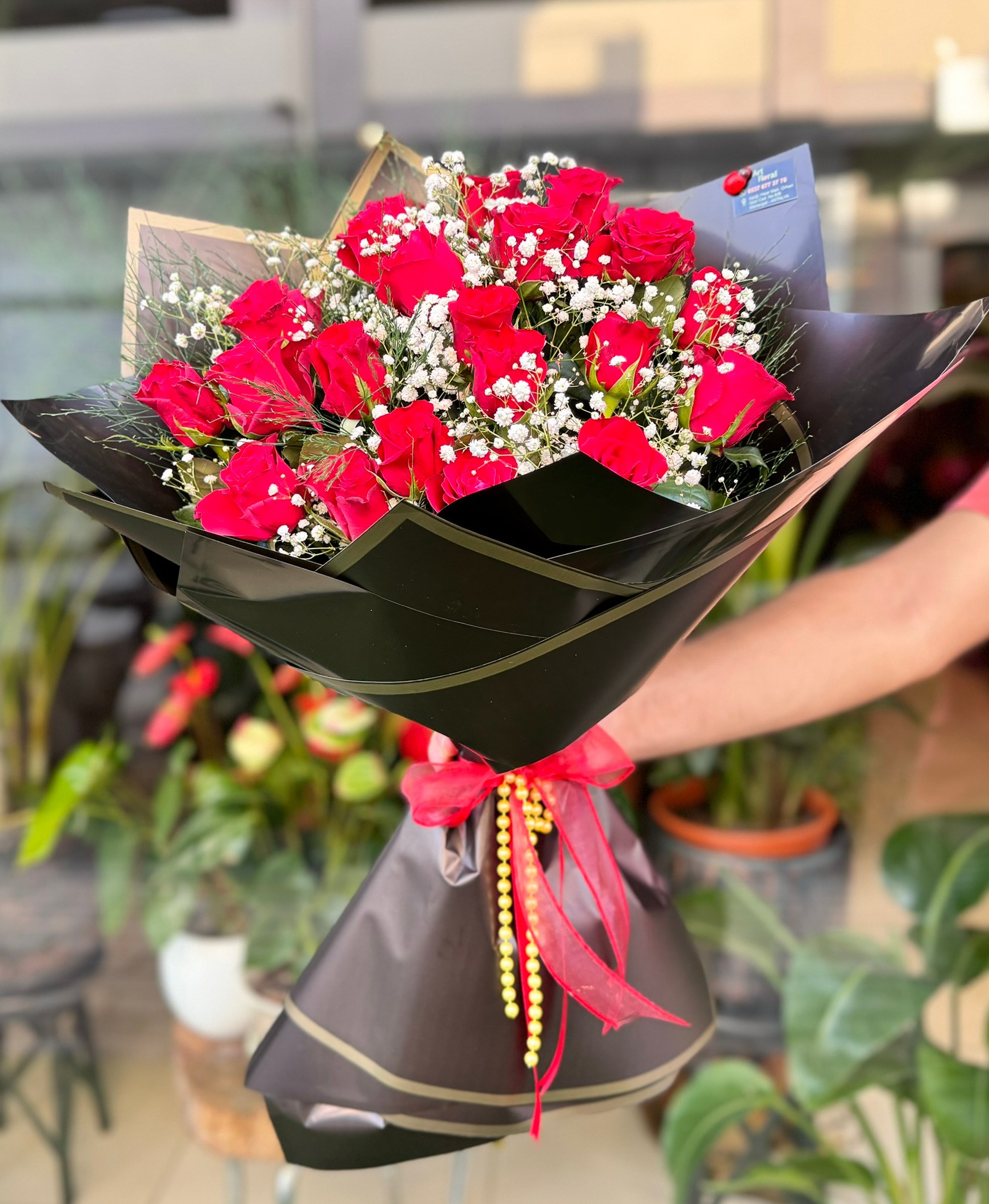 Lily Kırmızı Gül Buketi 51 'li