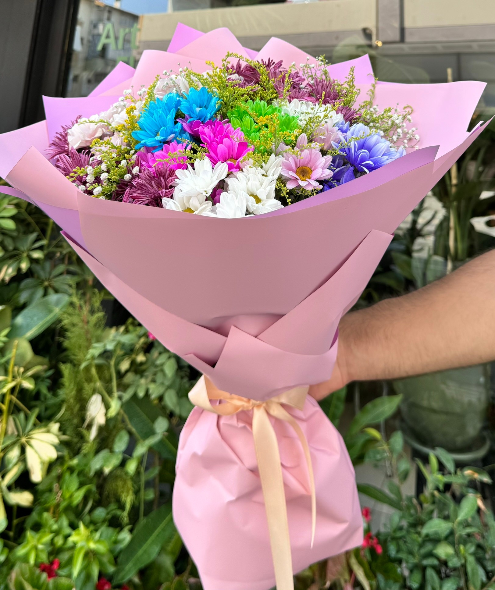 Blume Renkli Papatya Buketi