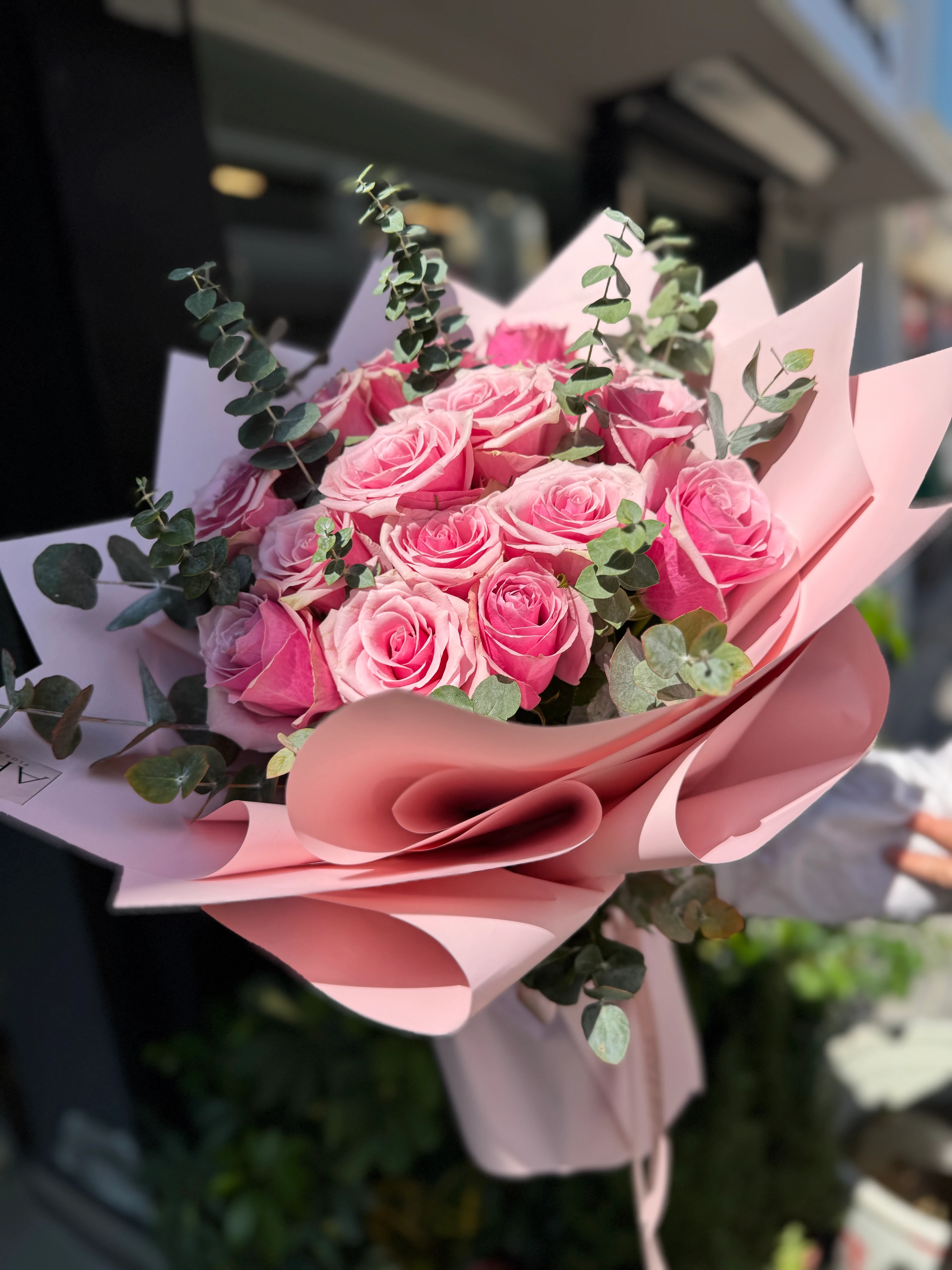 Pembe Gül Buketi 15 adet 