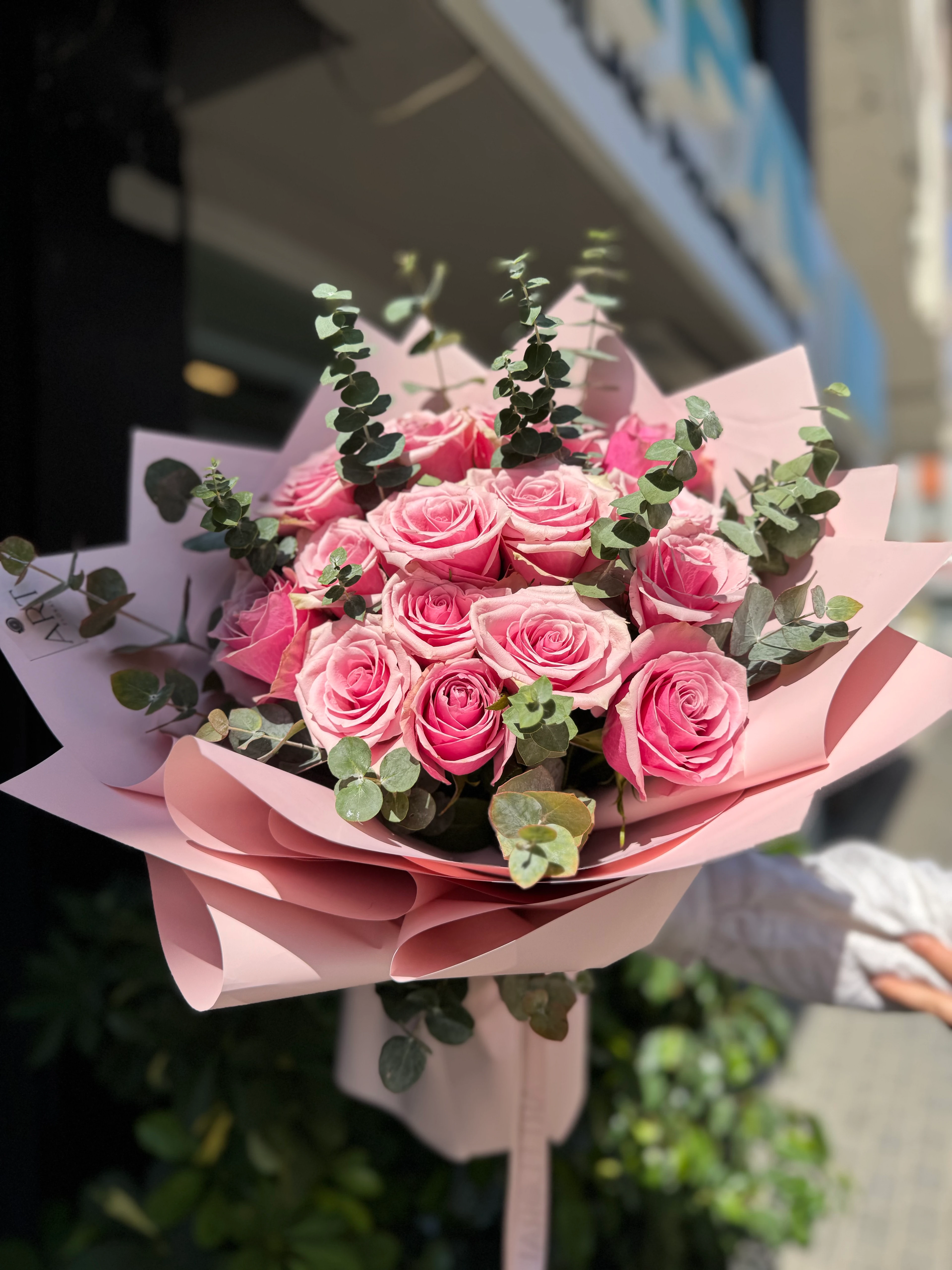 Pembe Gül Buketi 15 adet 