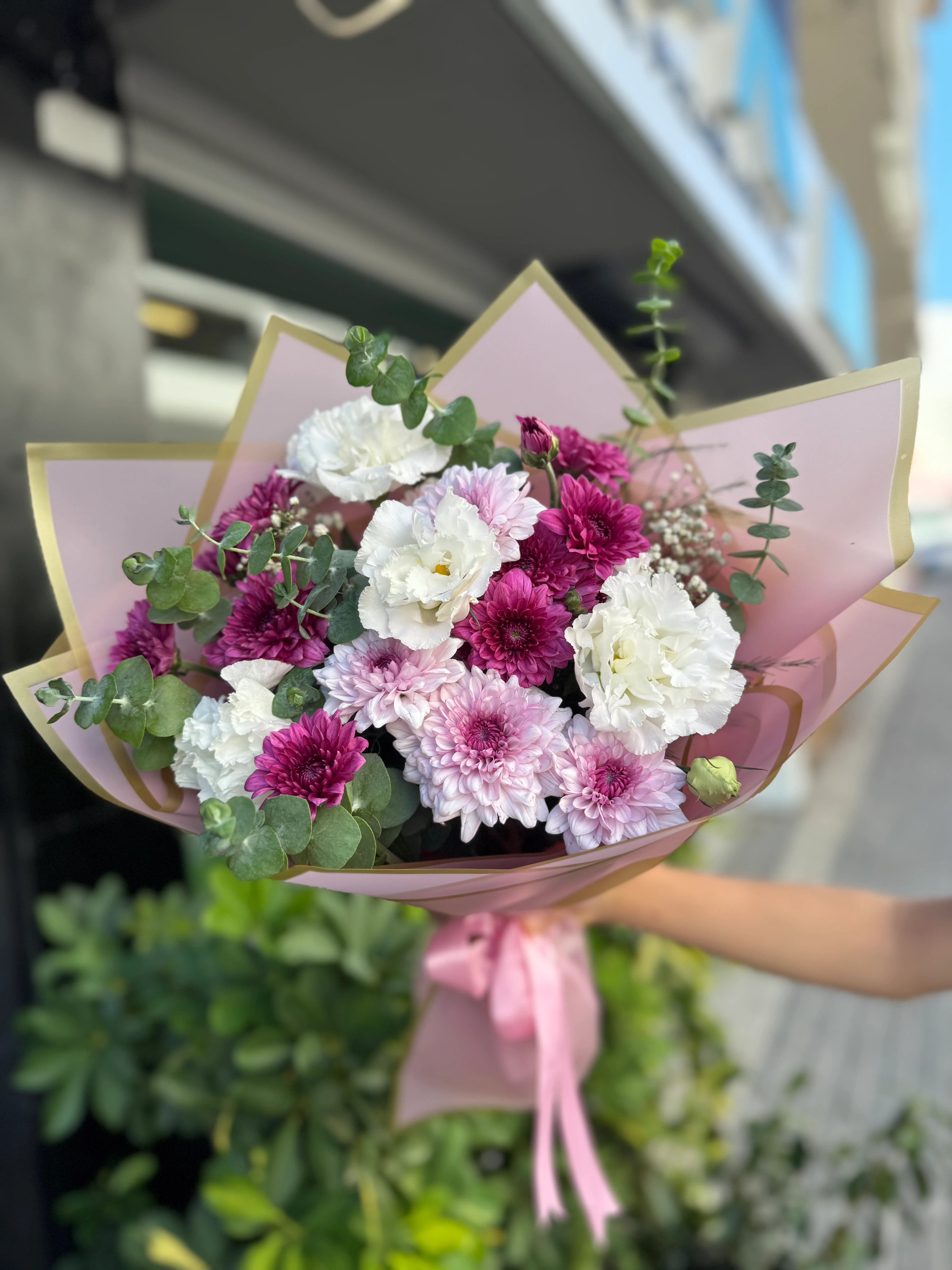 Kasımpatı Lisyantus Buketi 