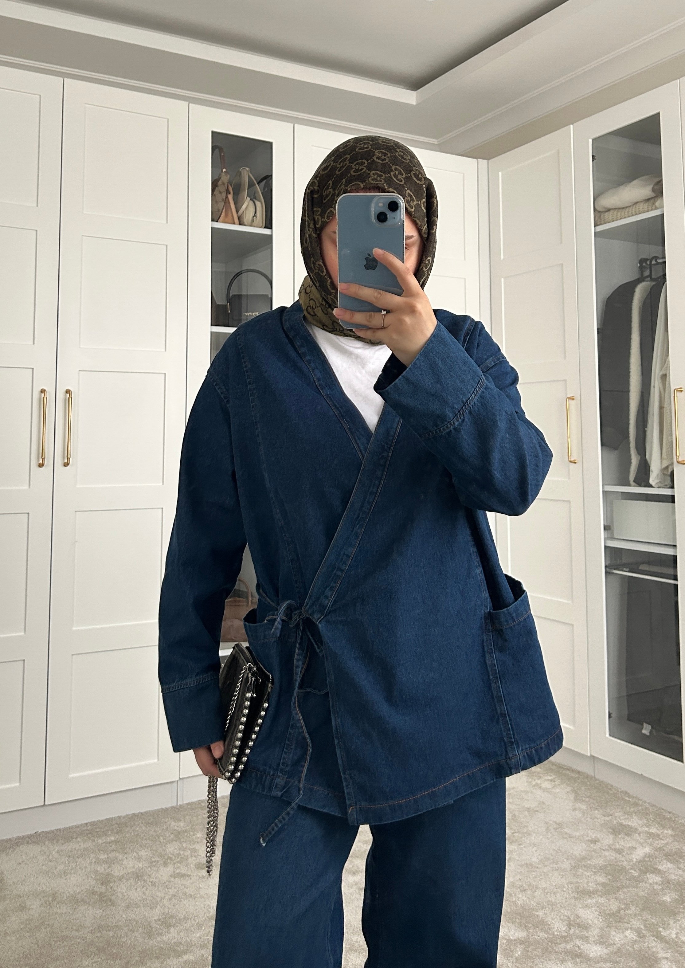 Koyu Denim Takım
