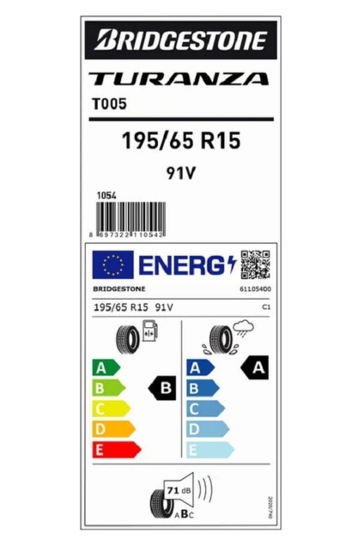 195/65R15 91V T005