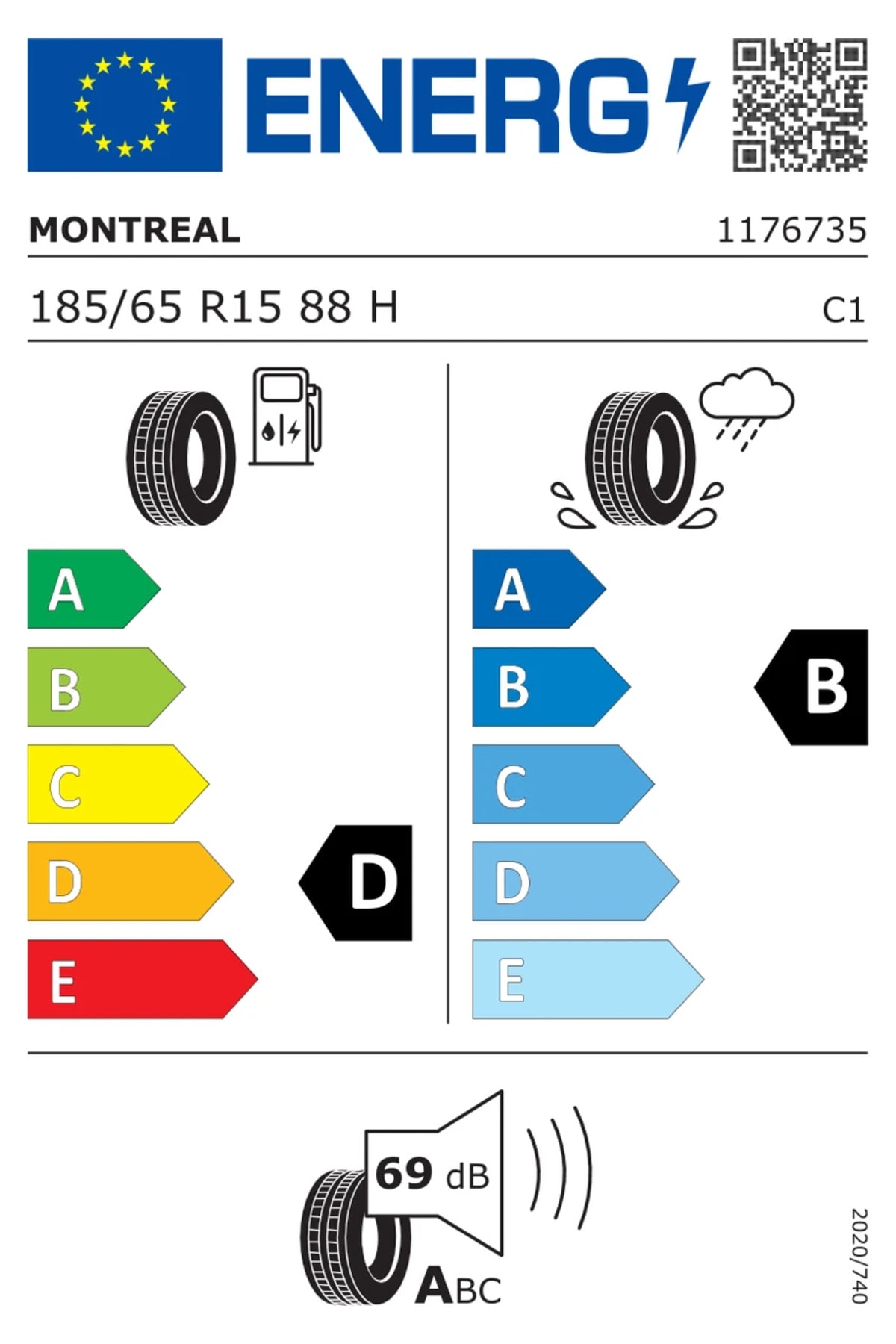 185/65R15 88H Eco