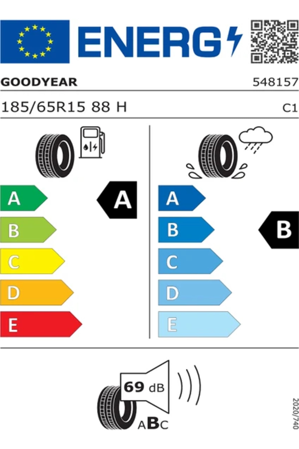 185/65R15 88H EfficientGrip Performance
