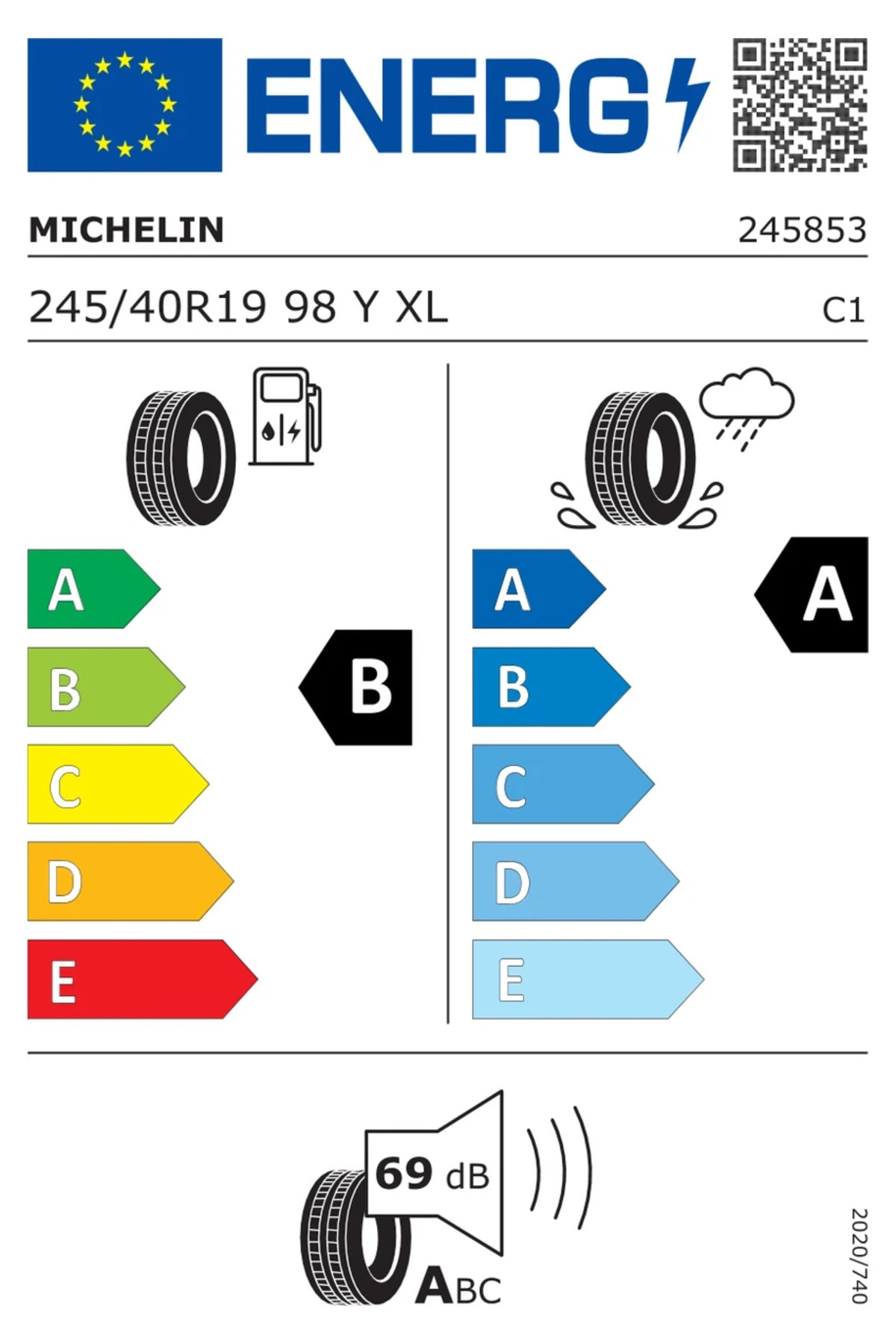245/40R19 98Y MO XL Primacy 3