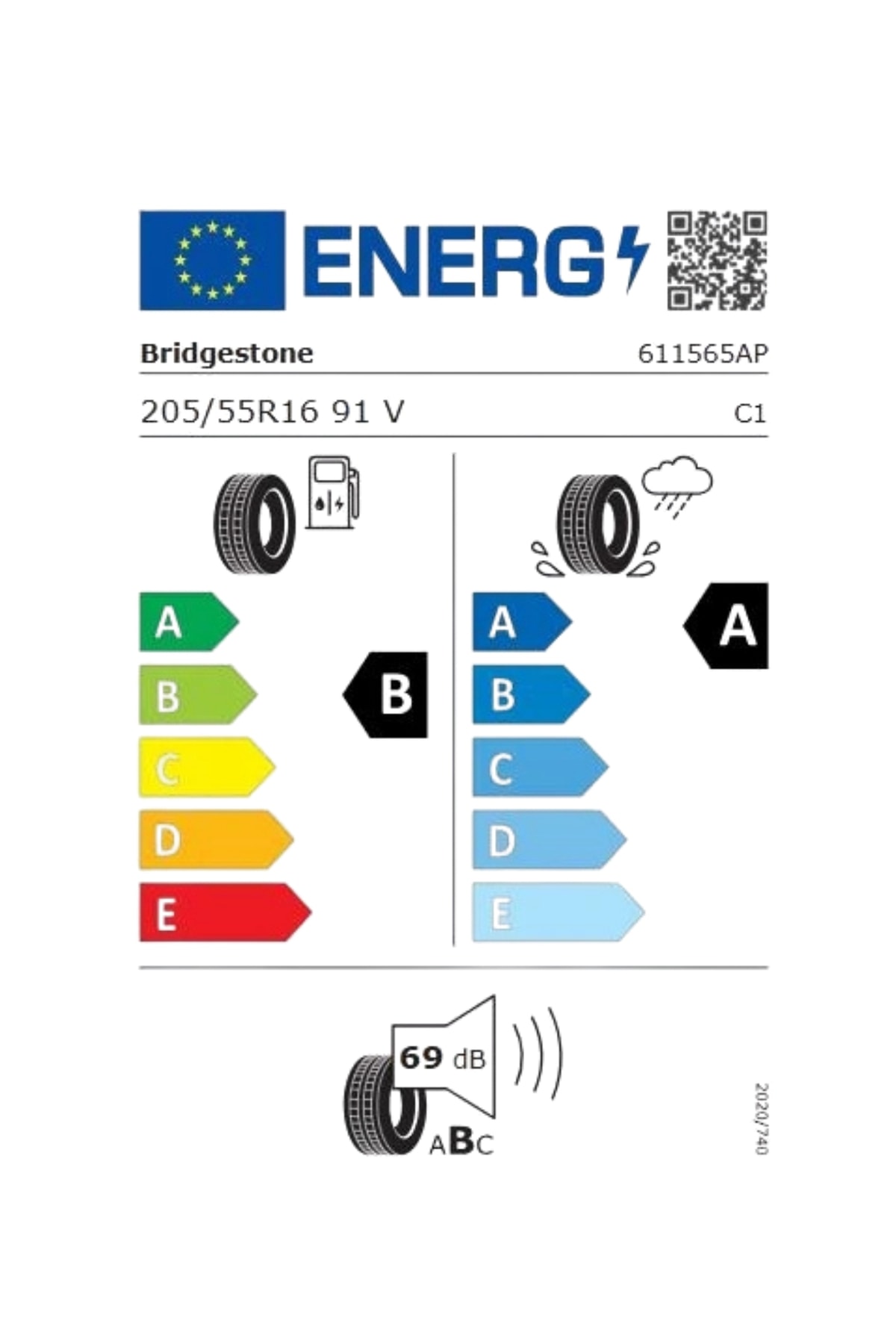 205/55R16 91V Turanza 6