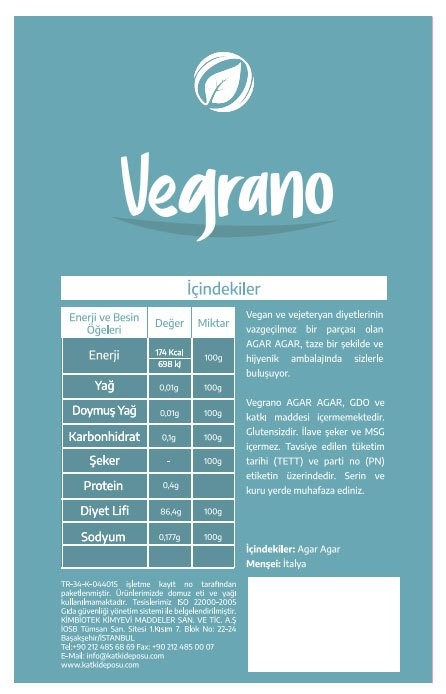 Vegrano Agar Agar (E406) 100 g x 3