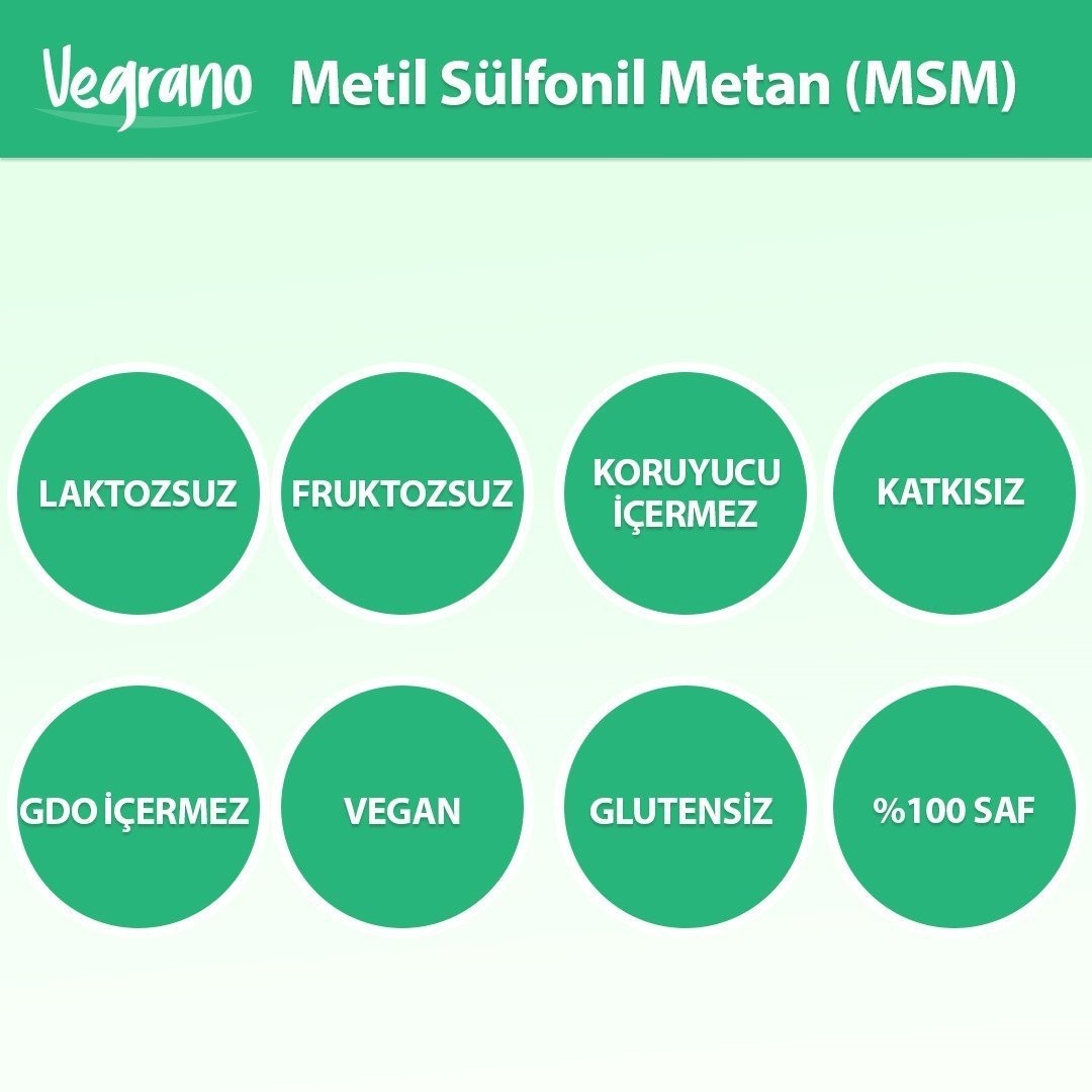Vegrano Metil Sülfonil Metan (MSM)