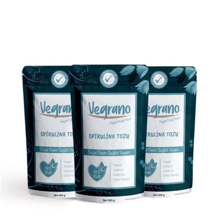 Vegrano Spirulina Toz 100 g x 3