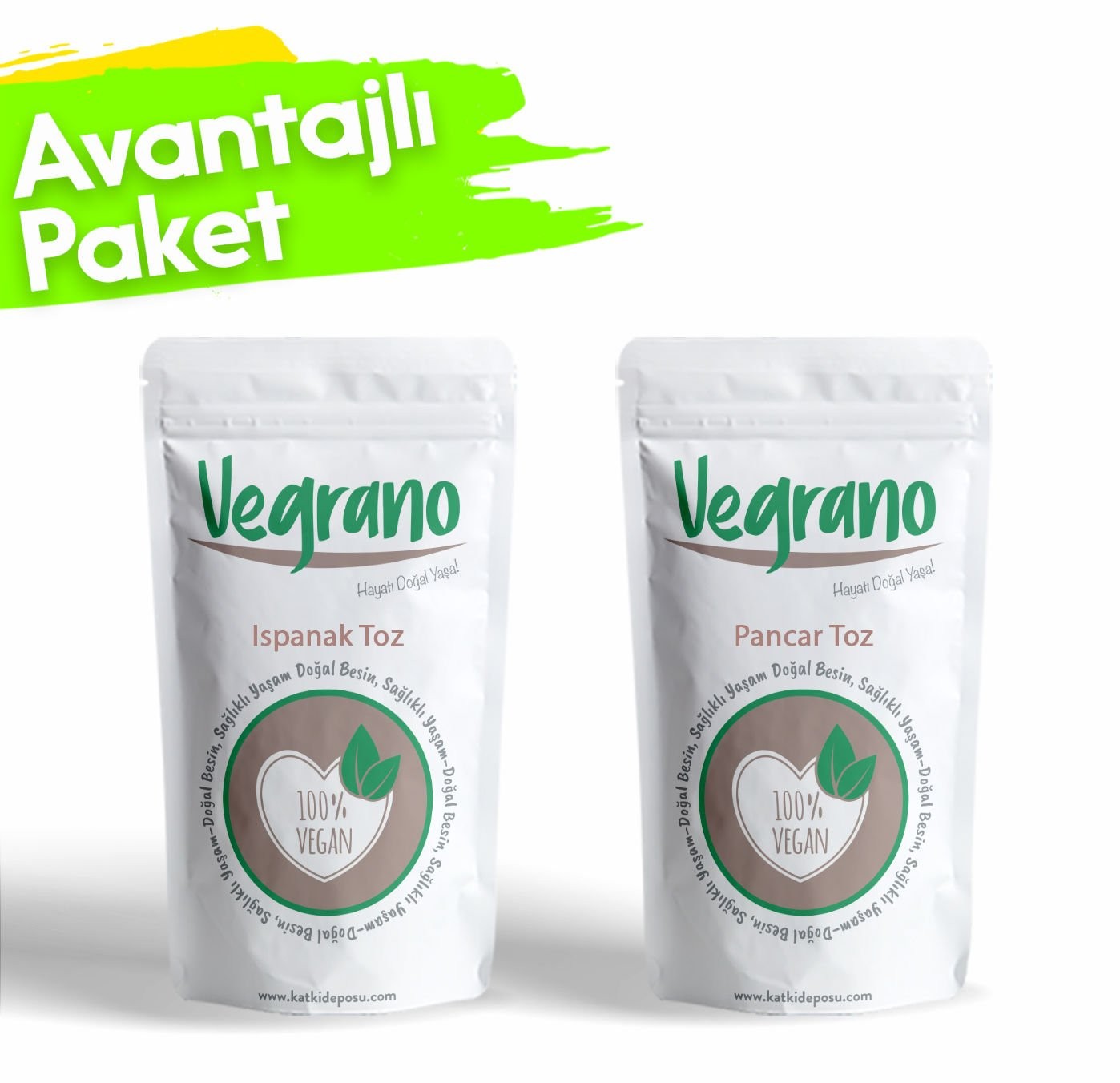 Vegrano Ispanak Toz 100 Gr + Pancar Toz 100 Gr