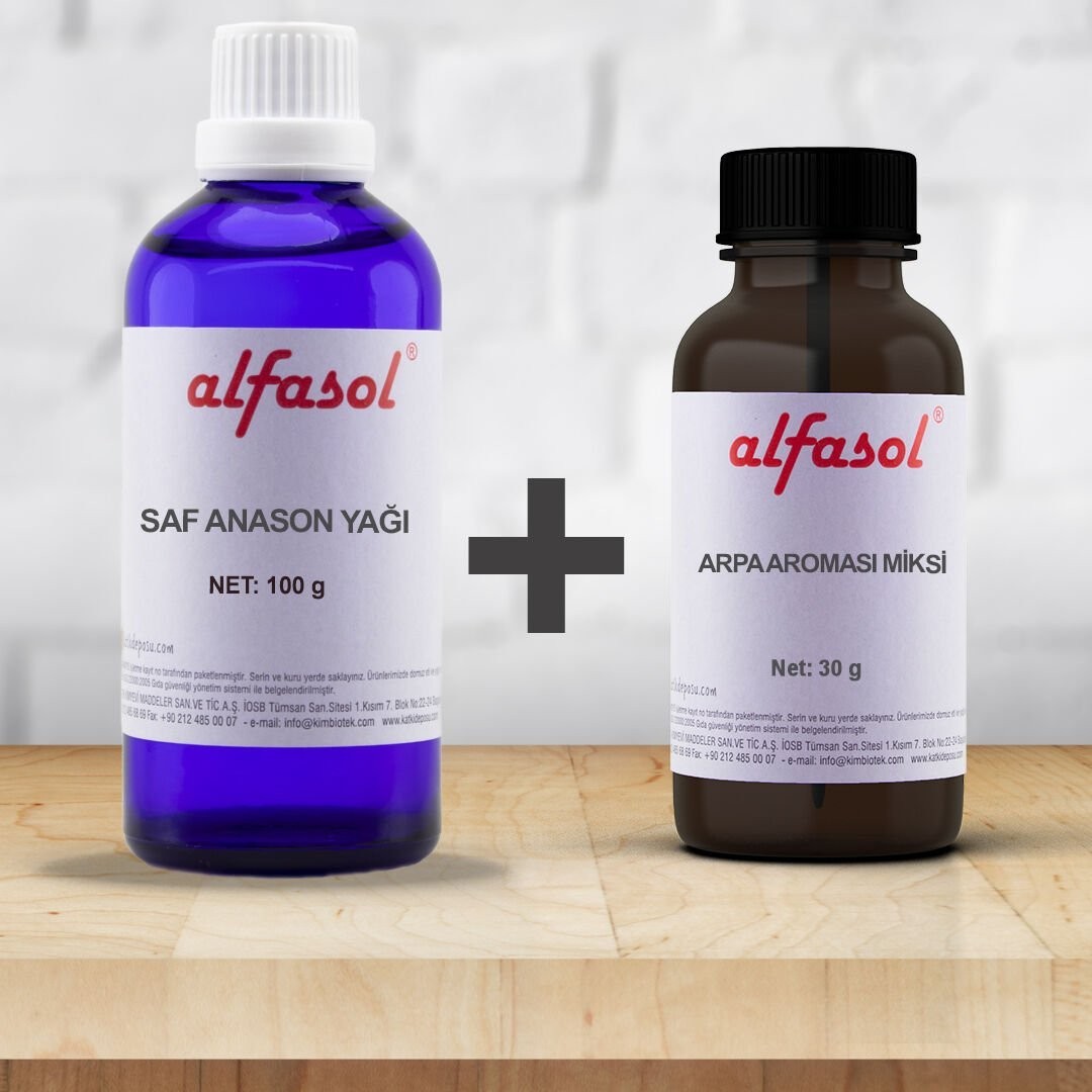 Saf Anason Yağı 100 Gr + Arpa Aroması Miksi Seti