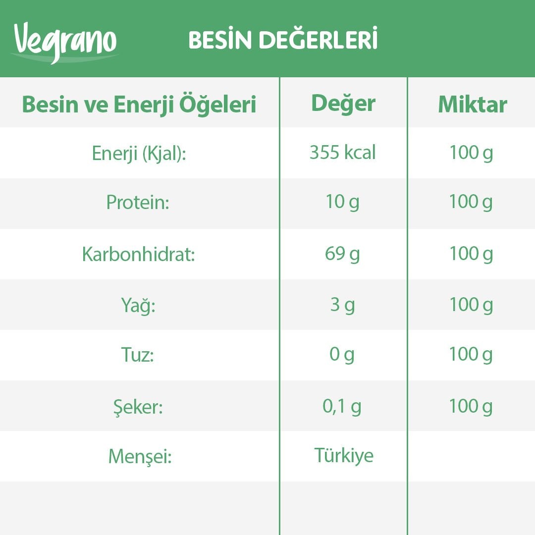 Vegrano Glutensiz Beyaz Sorgum Unu