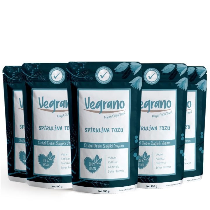 Vegrano Spirulina Toz 100 g x 5