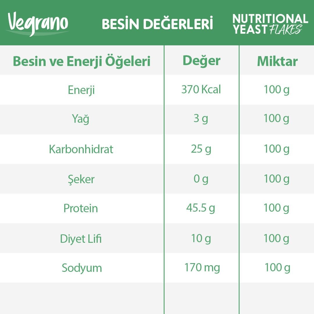 Nutritional Yeast Flakes (Besin Mayası) 5 x 75 G