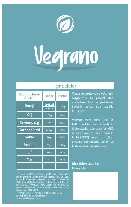 Vegrano Maca Tozu 100 g x 5