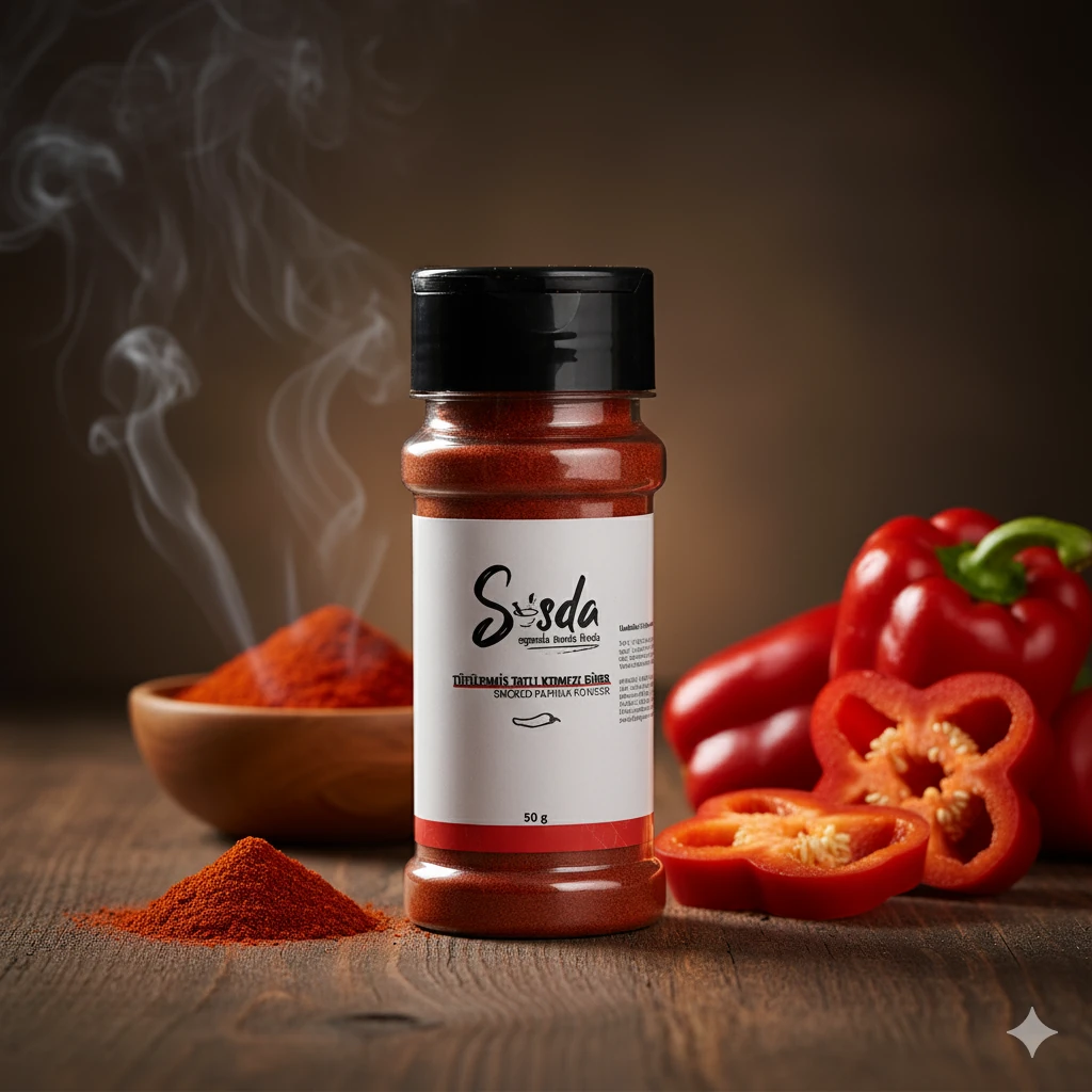 Sosda Tütsülenmiş Tatlı Kırmızı Biber (Tuzluk Serisi)