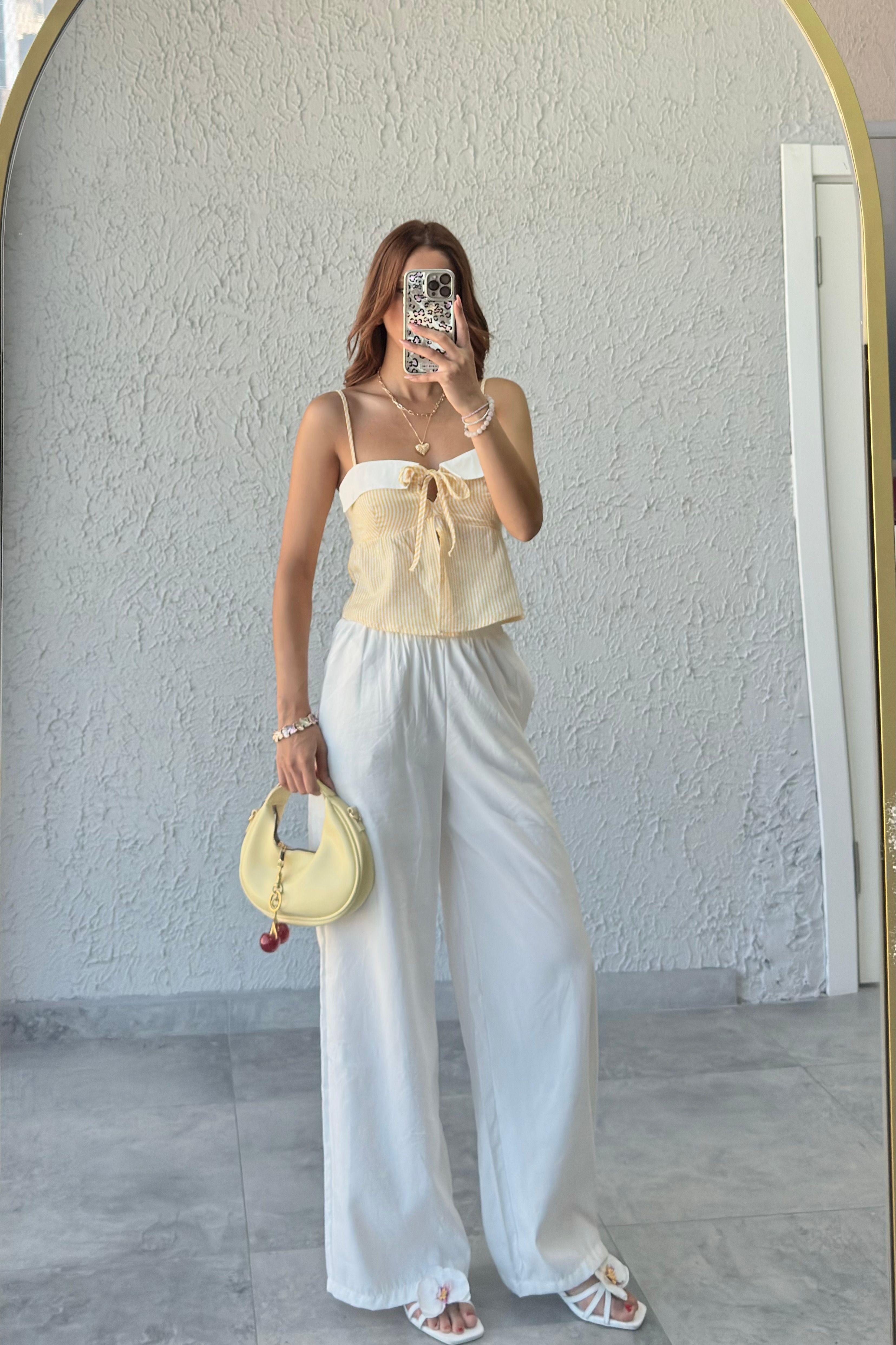 BELİ LASTİKLİ CUPRA PANTOLON