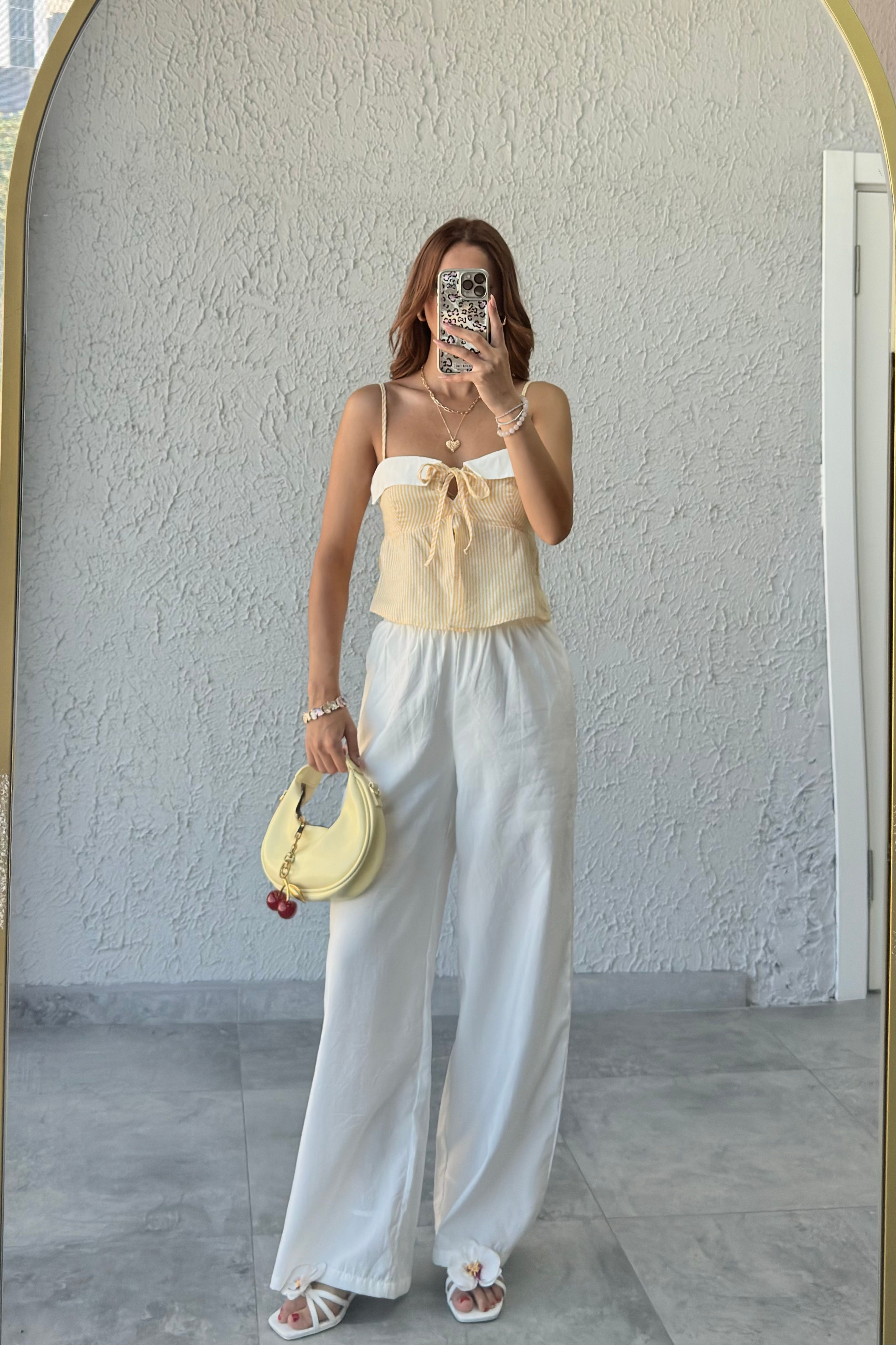BELİ LASTİKLİ CUPRA PANTOLON