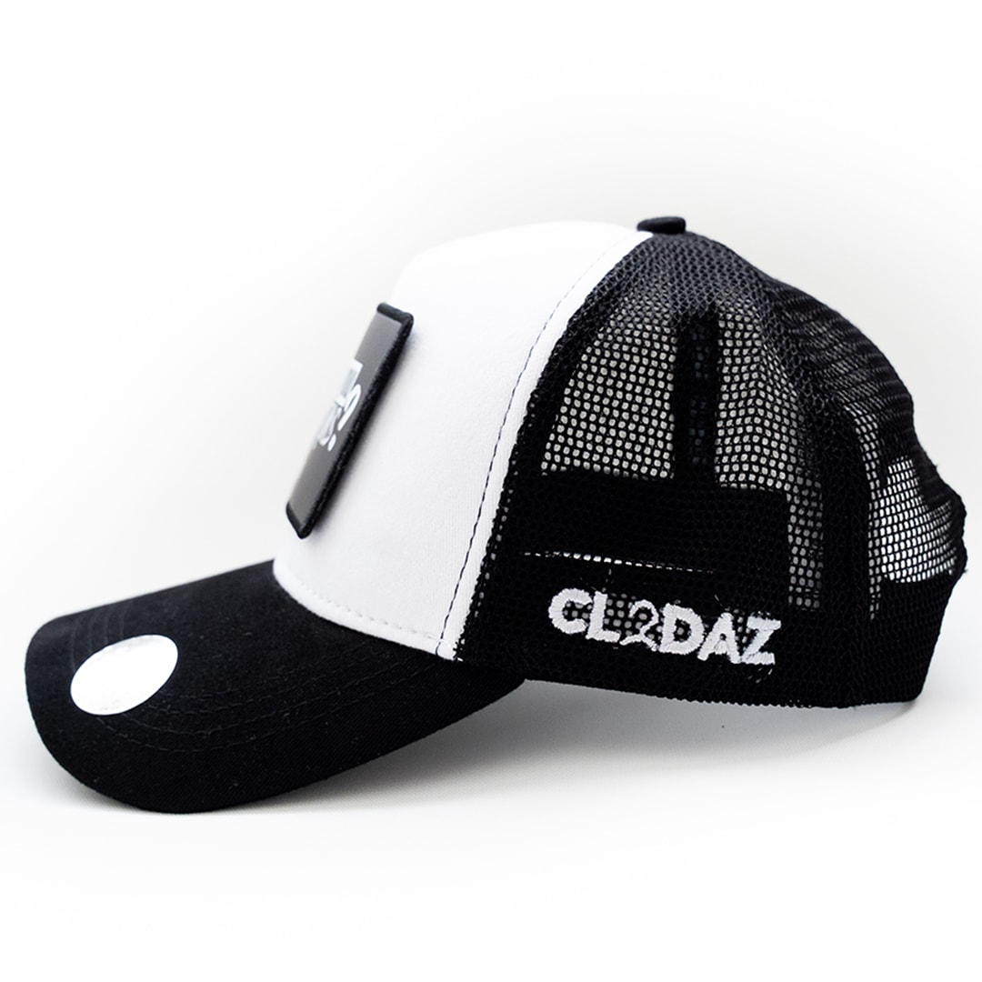 Beyaz Siyah Clodaz Şapka