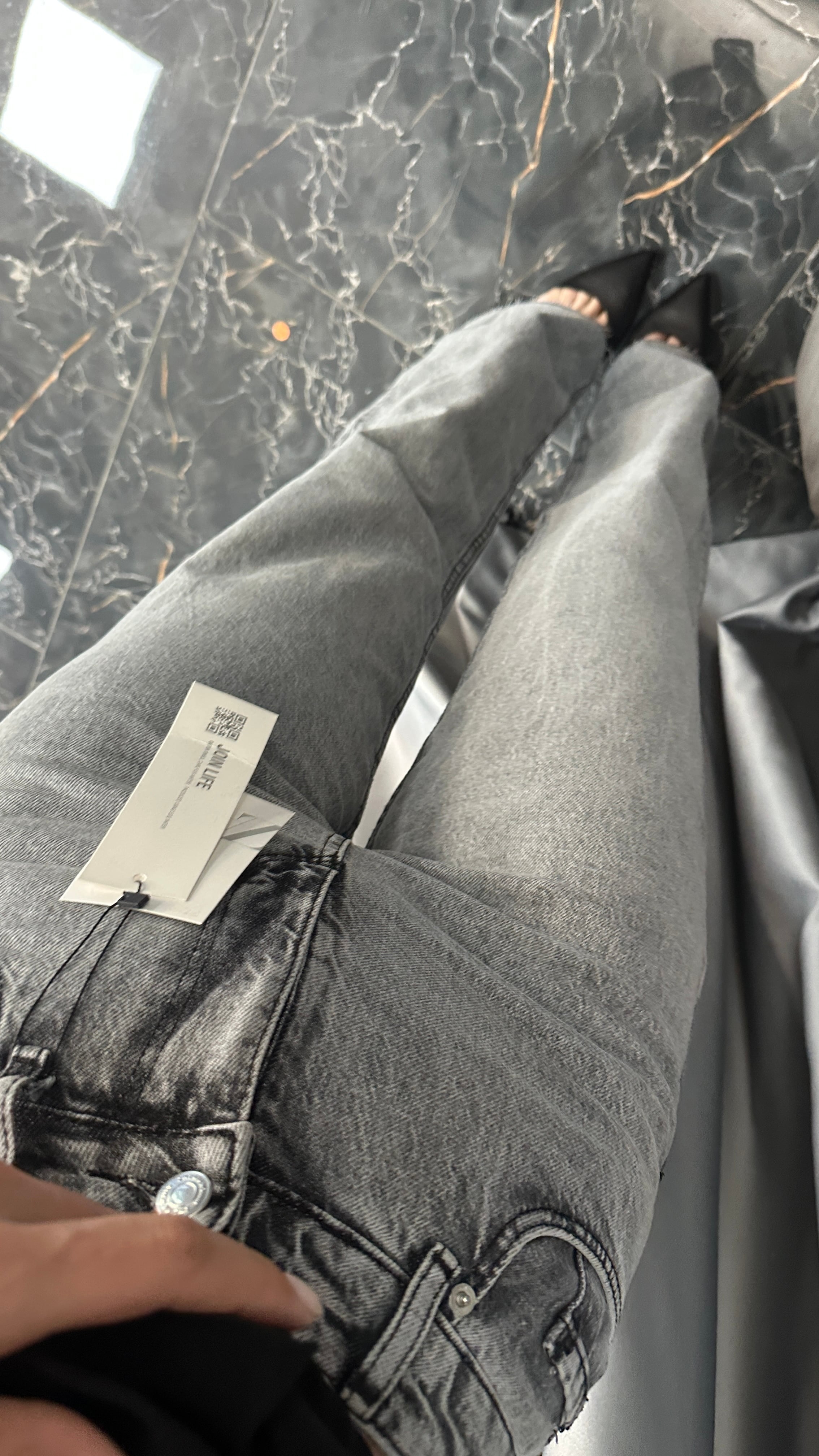 zr straight jean gri