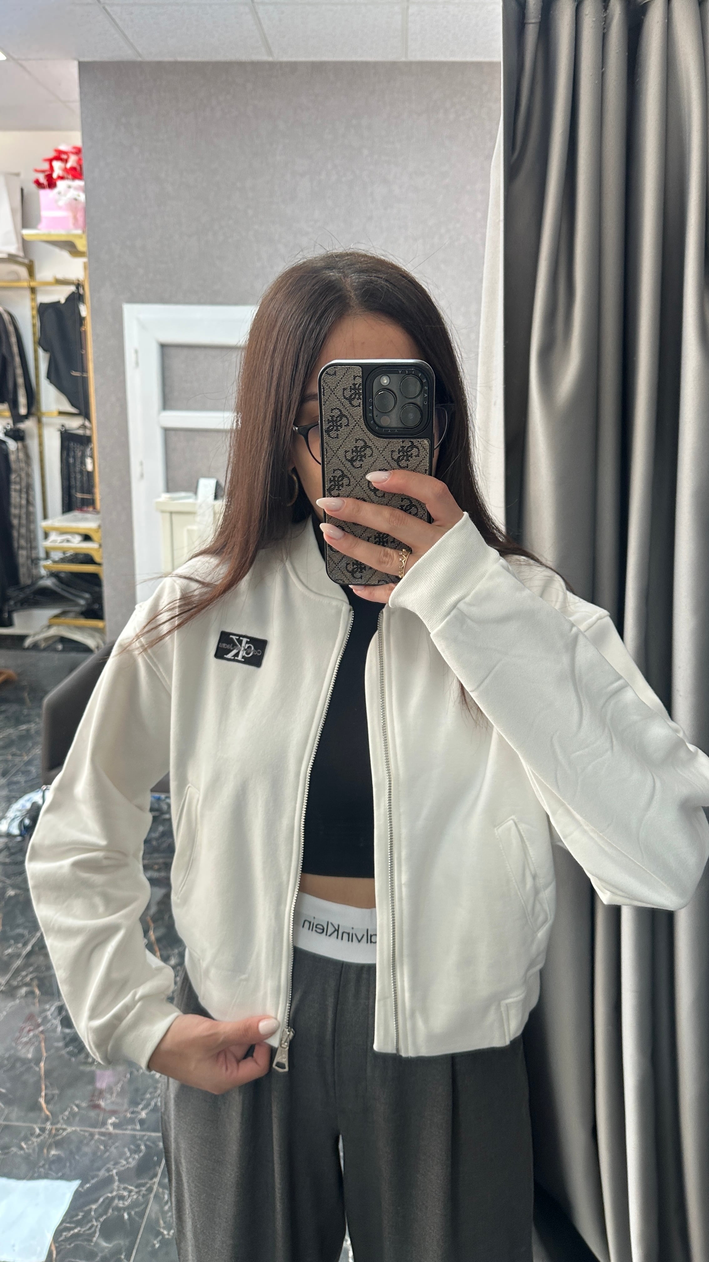 beyaz basic hırka 