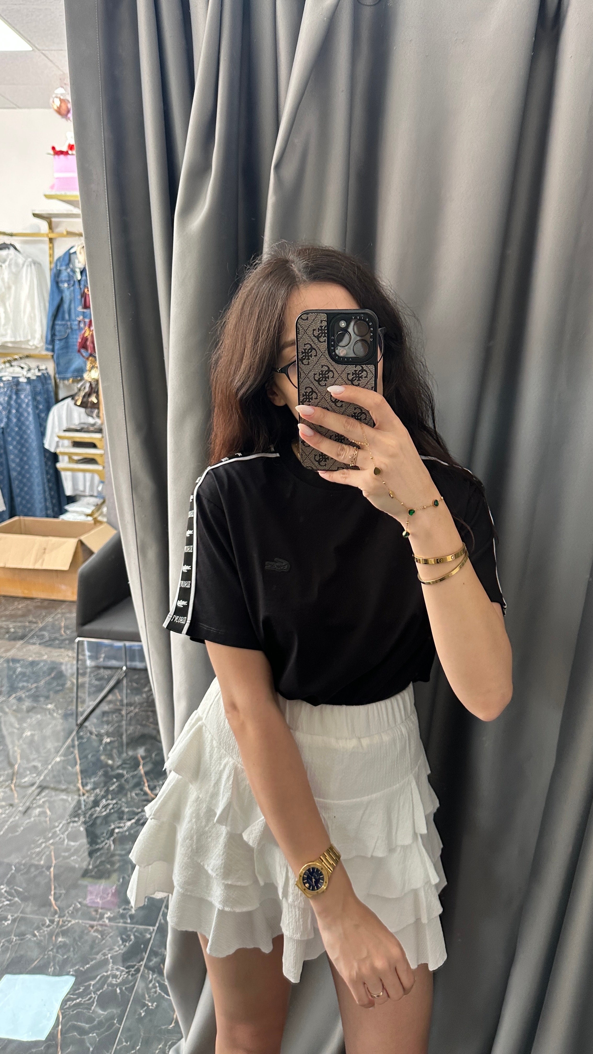 silikon şeritli tshirt