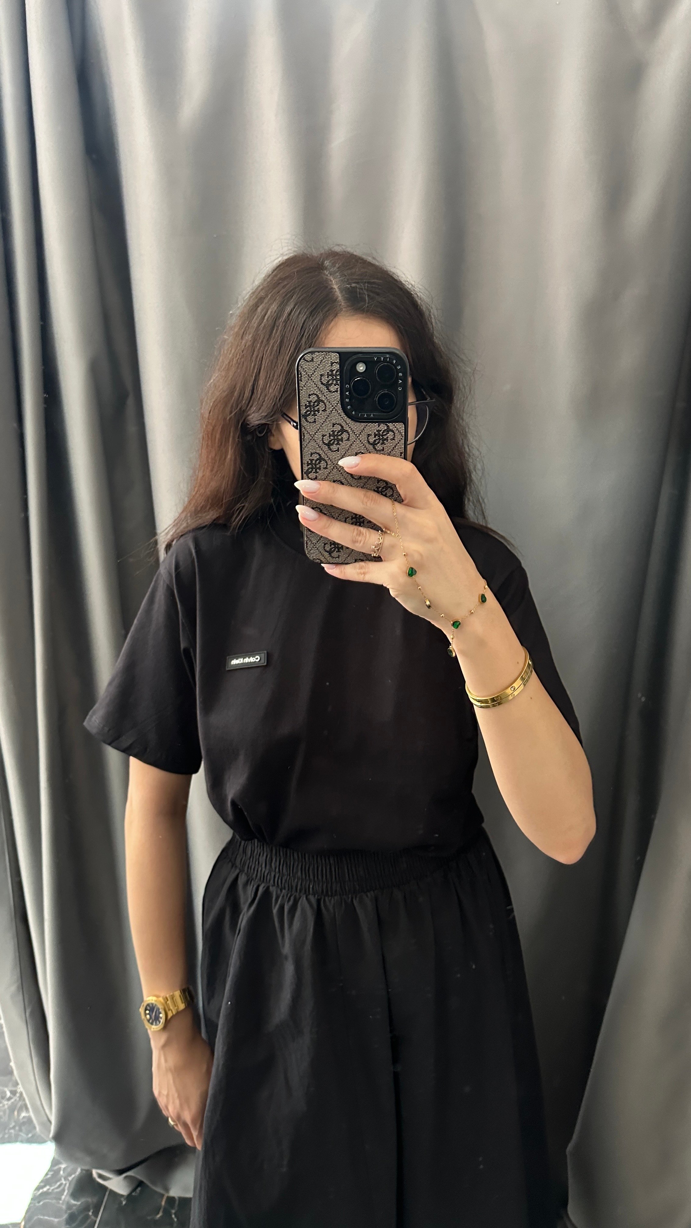 siyah silikon amblem tshirt