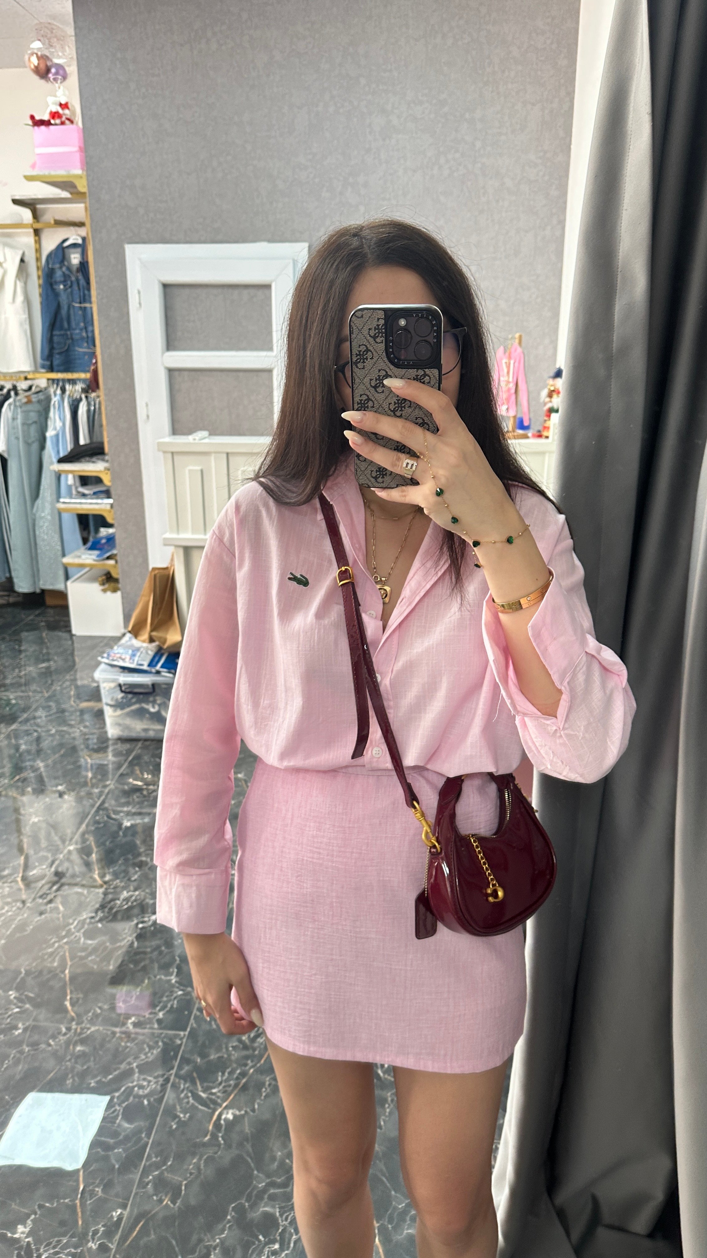 pembe keten etek 