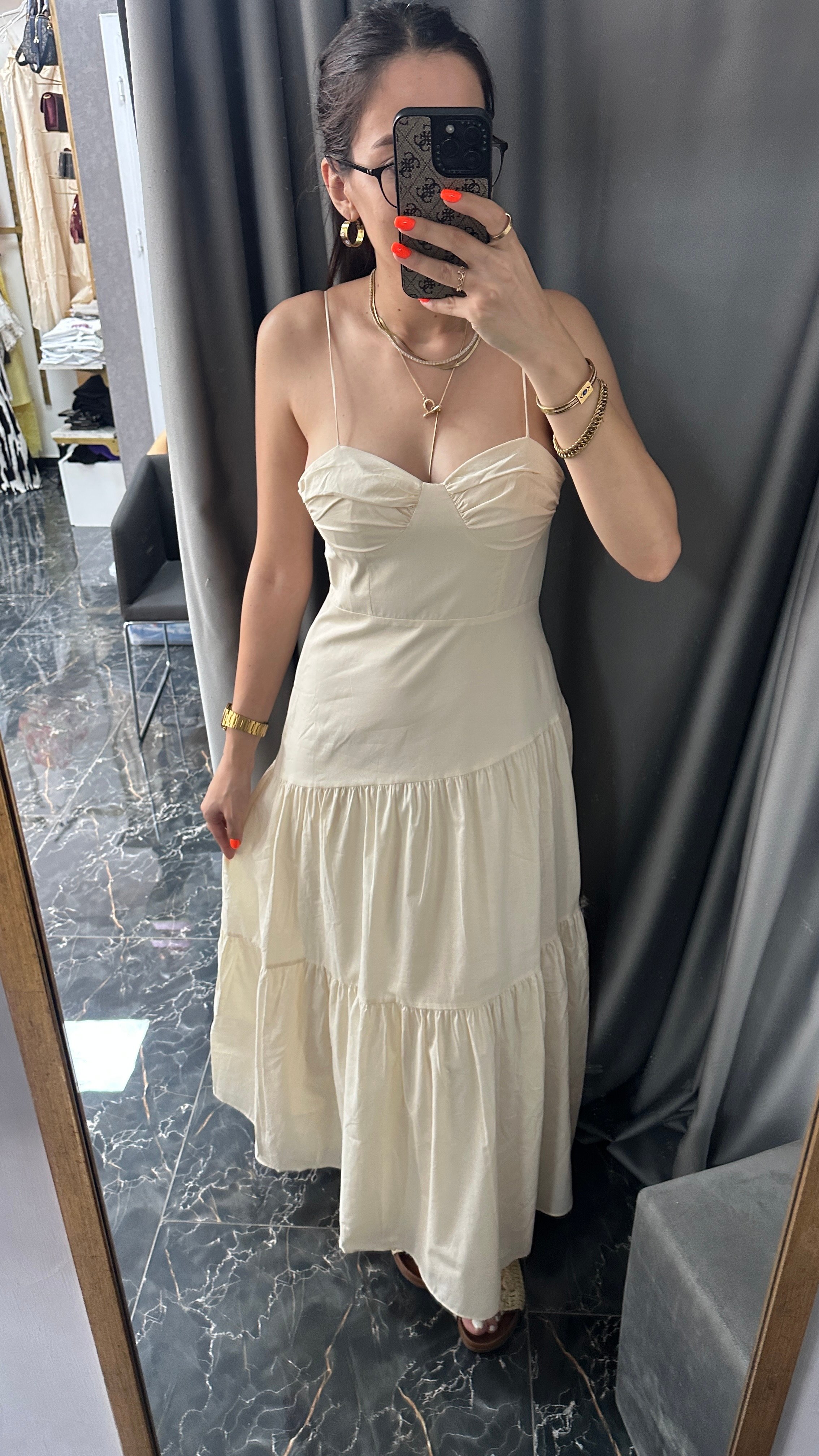 zr krem maxi elbise