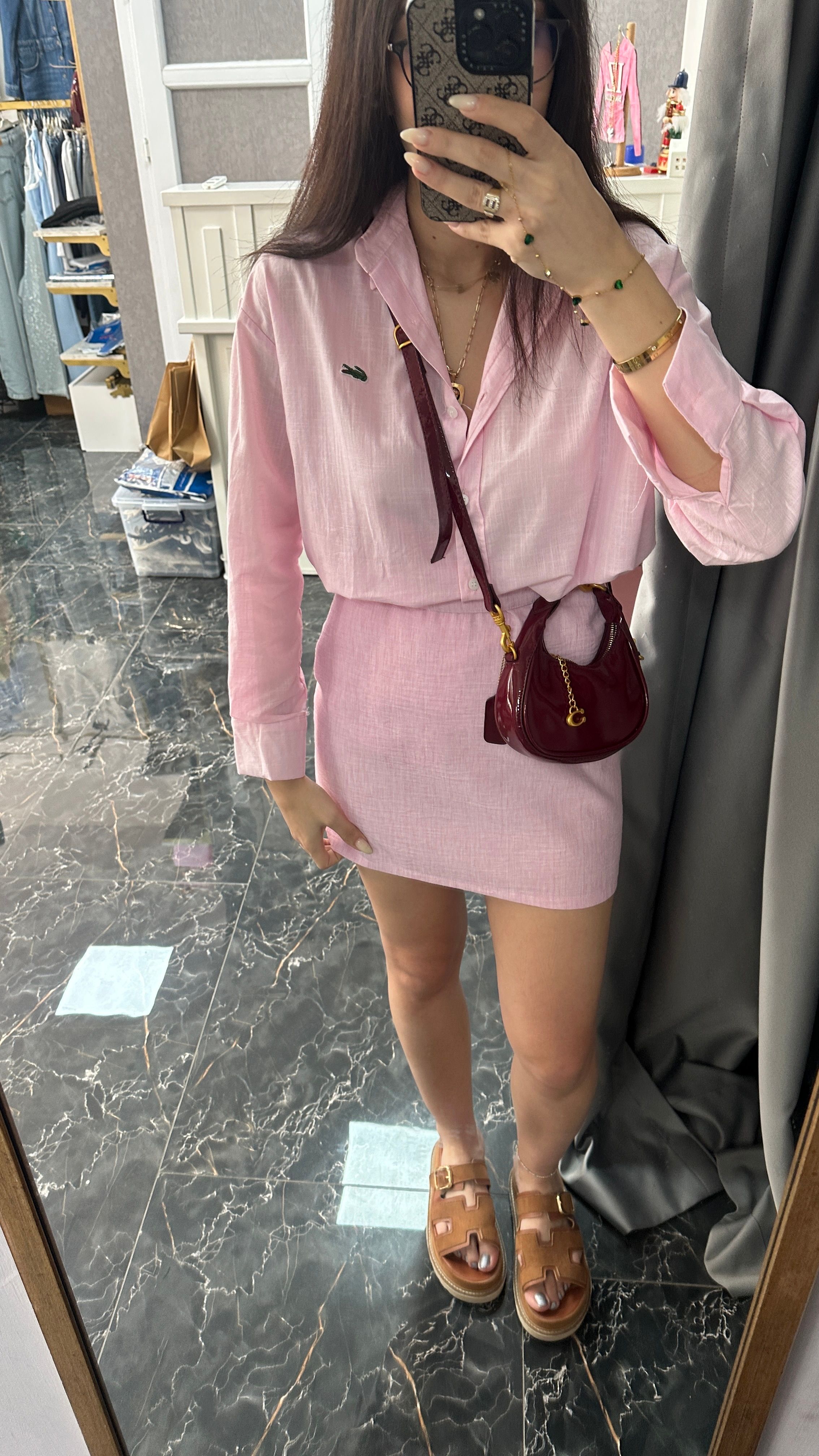 pembe keten etek 