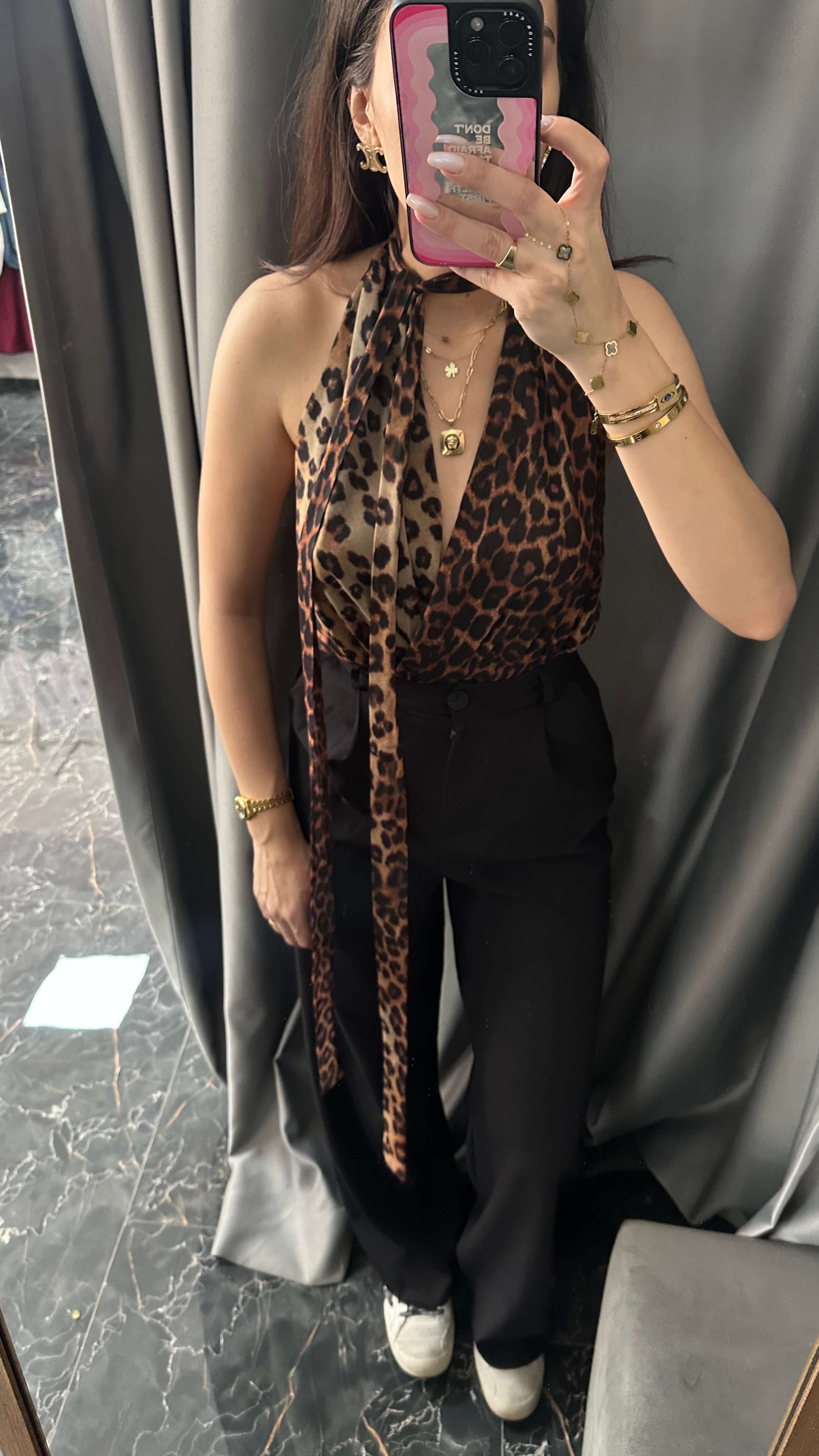 leopar bodysuit
