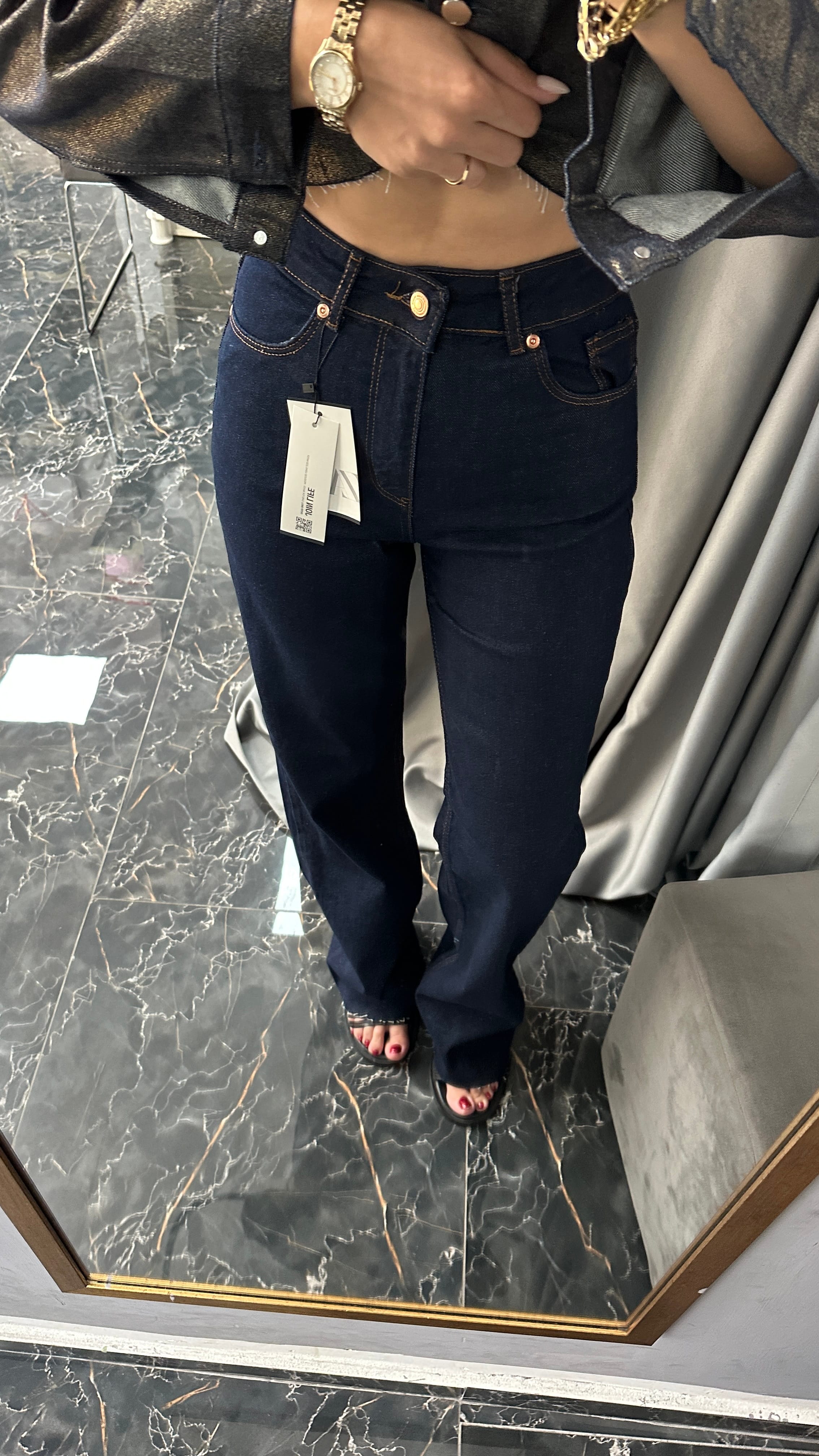 zr koyu ton straight jean 