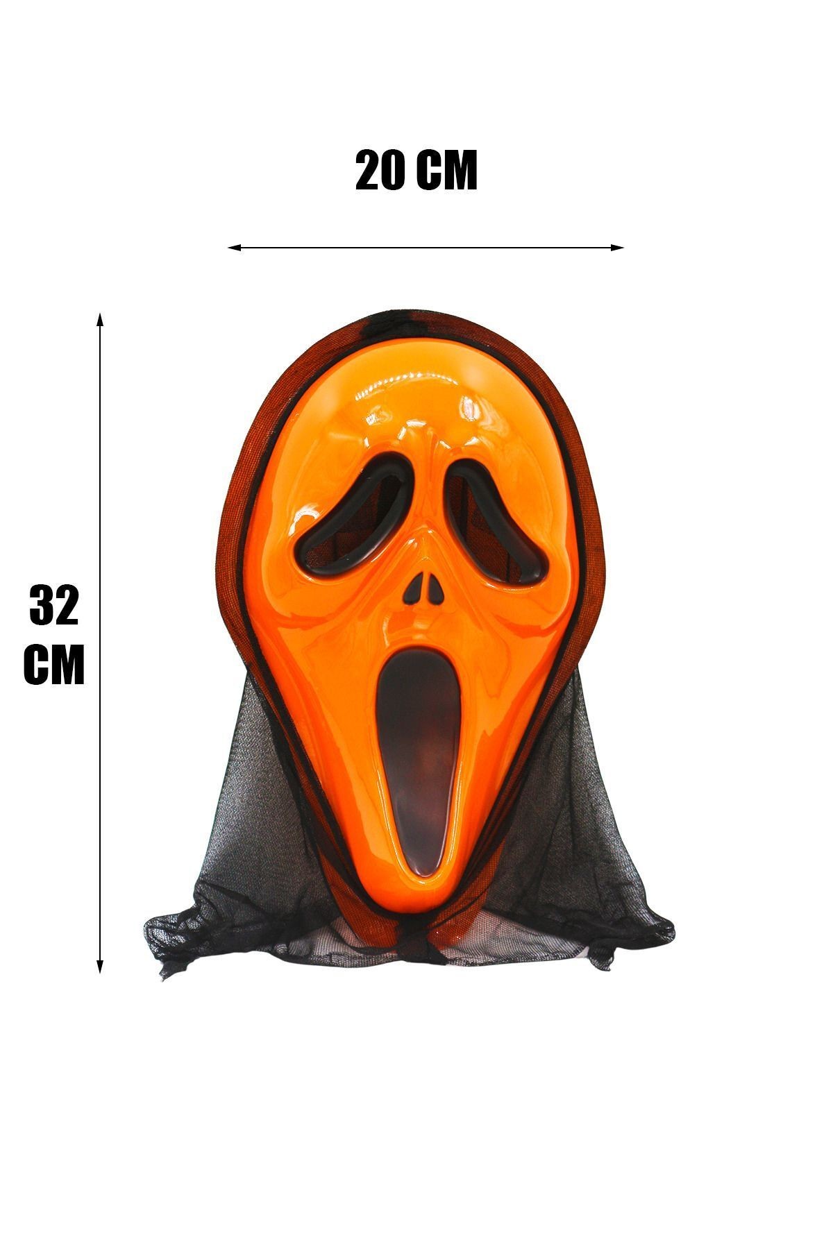 Halloween Çığlık Maskesi Turuncu